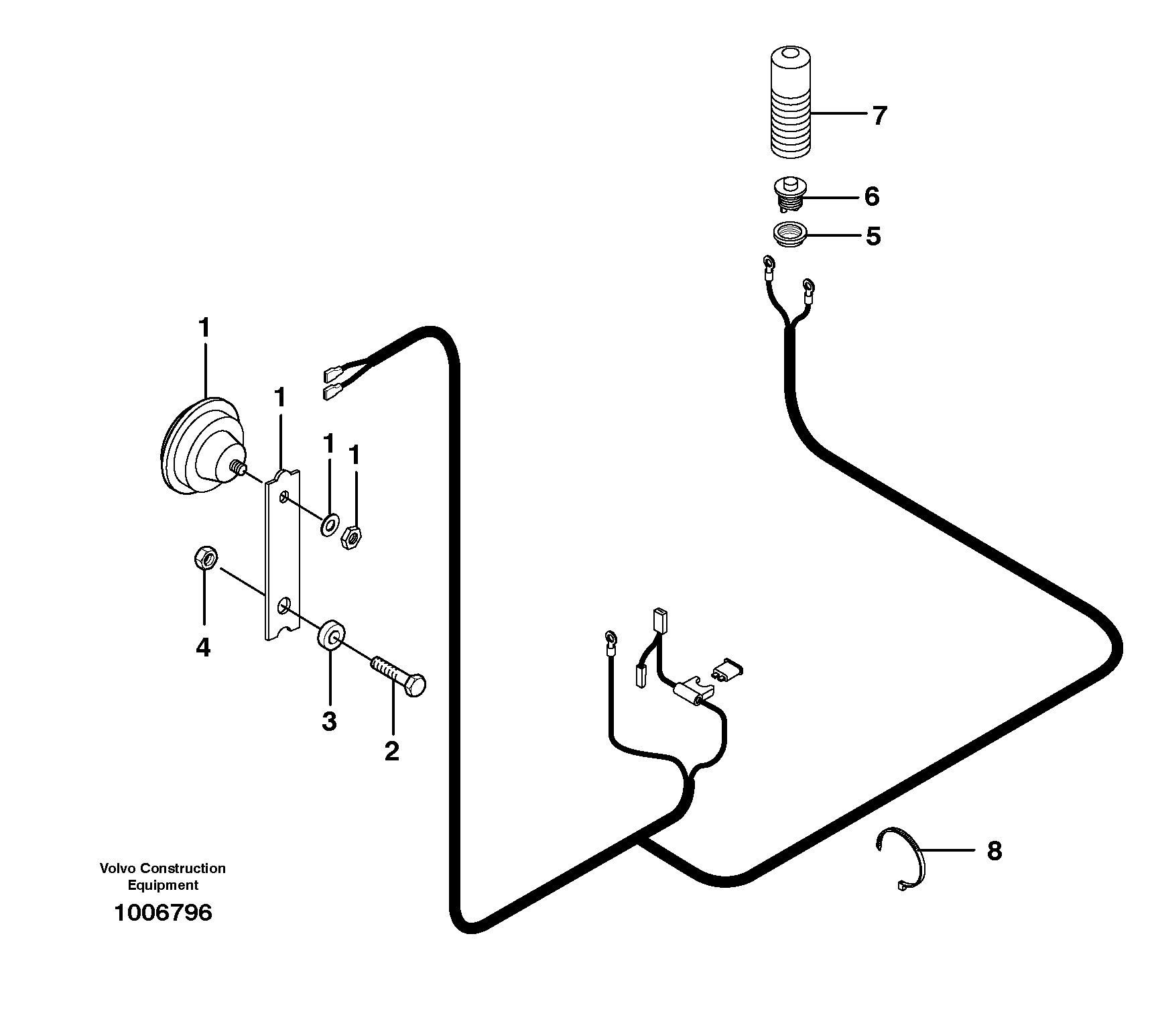 Horn — volvo parts diagram