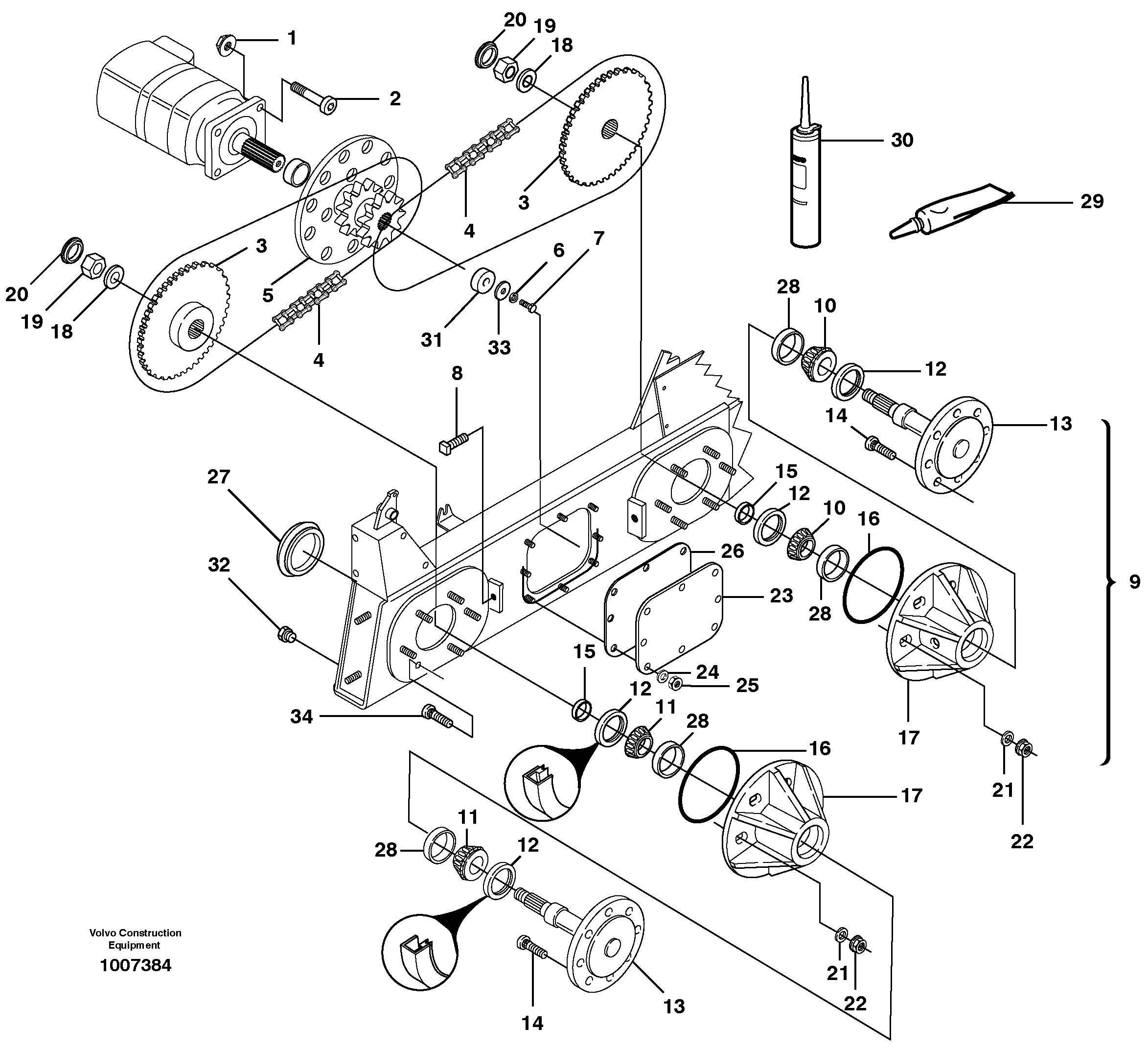 Drivetrain components — volvo parts diagram