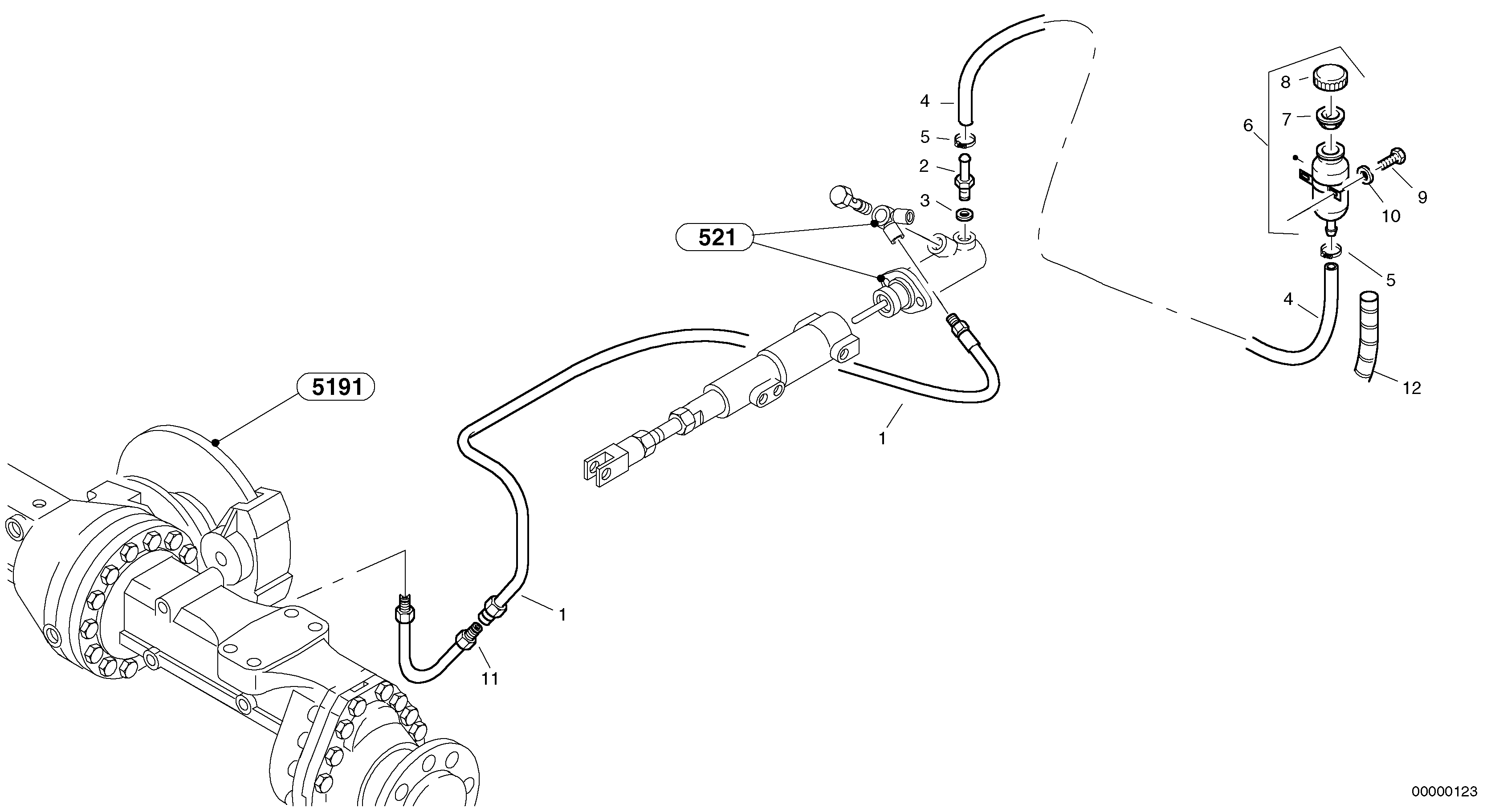 Brake lines — volvo parts diagram