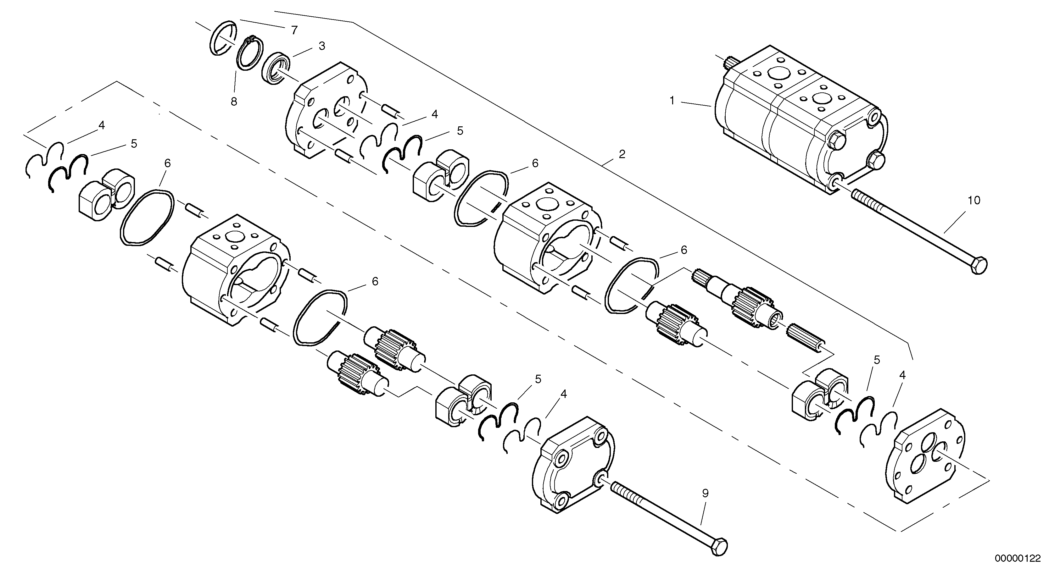 Steering pump — volvo parts diagram