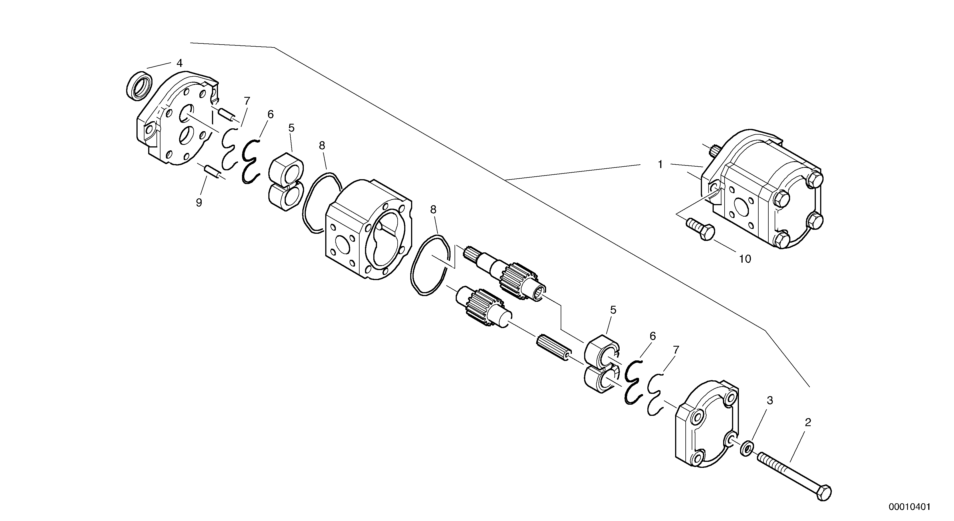 Pump - working hydraulic — volvo parts diagram