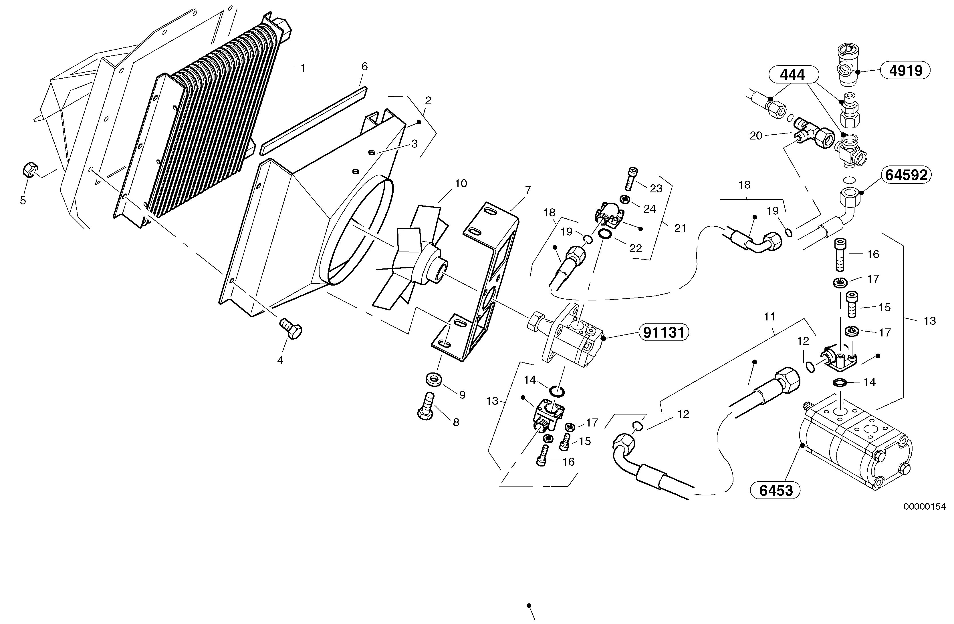 Radiateur - Installation — volvo parts diagram