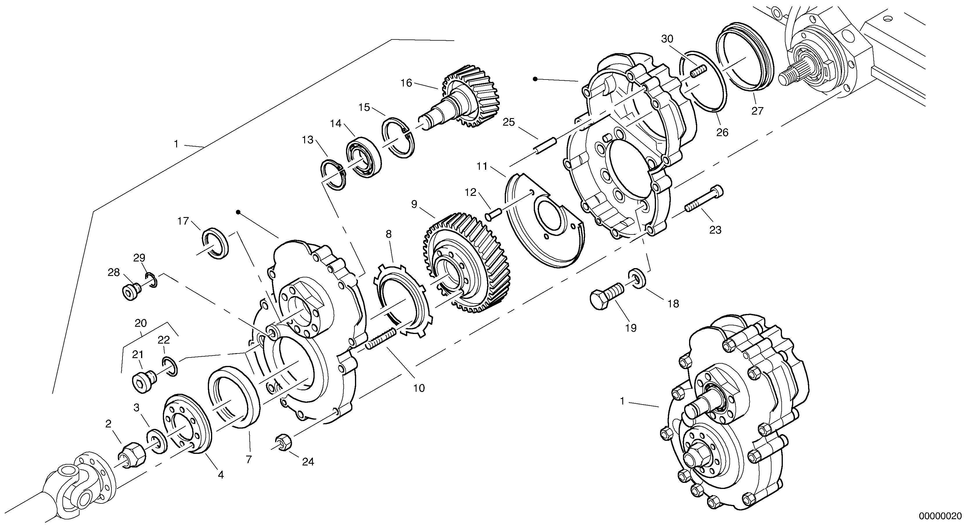Gearbox assy — volvo parts diagram