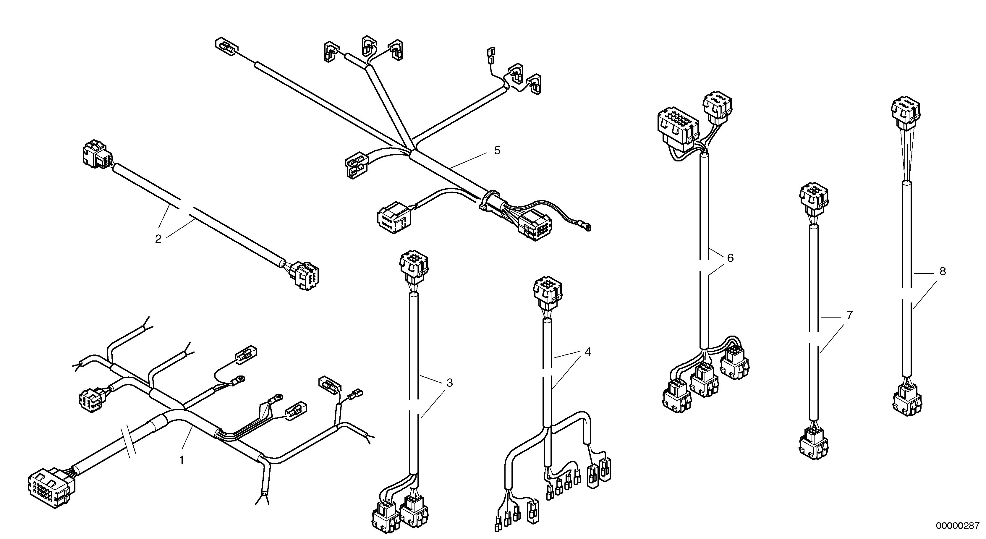 Electric wires - Cabin — volvo parts diagram