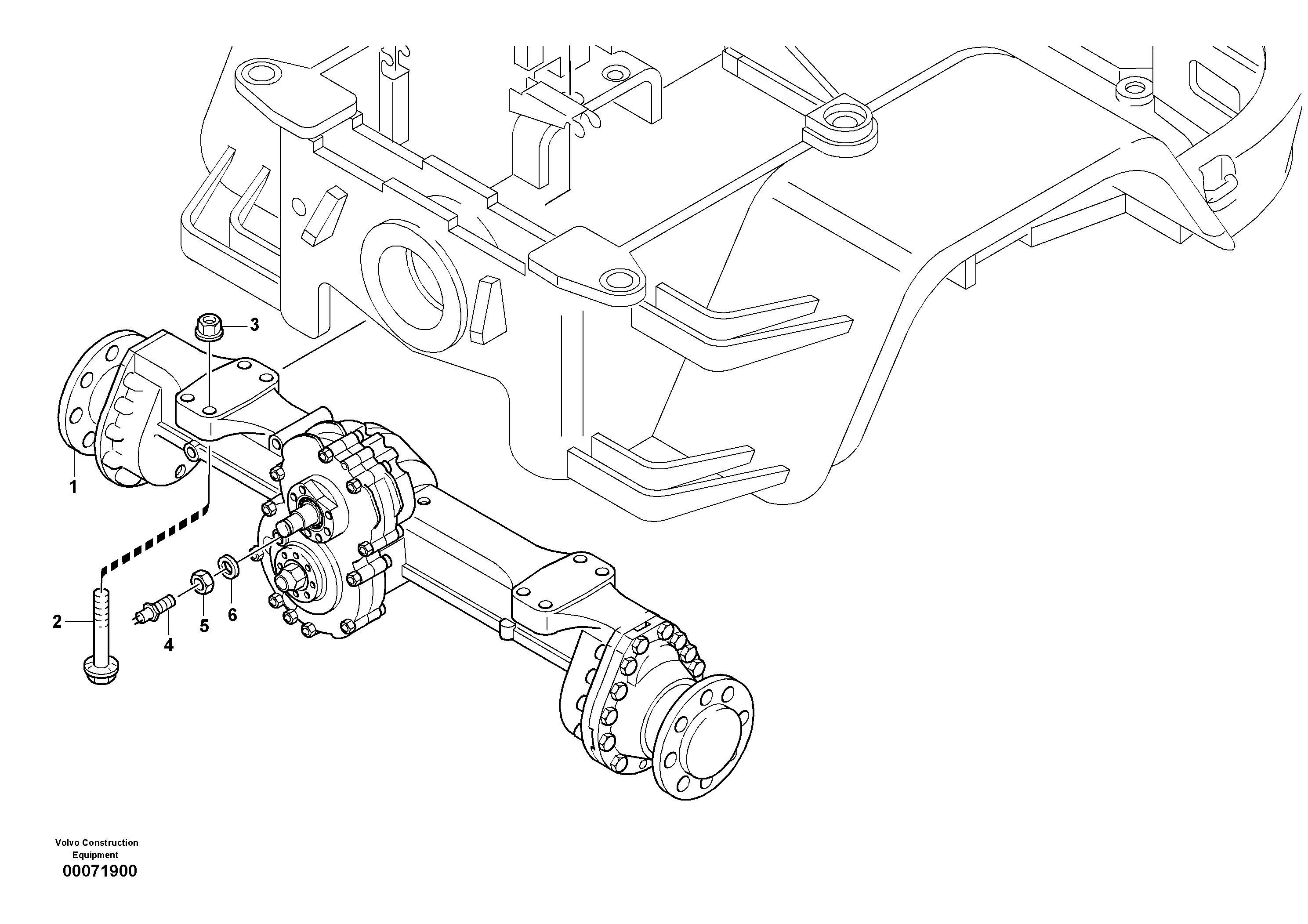 Assembly - rear axle — volvo parts diagram
