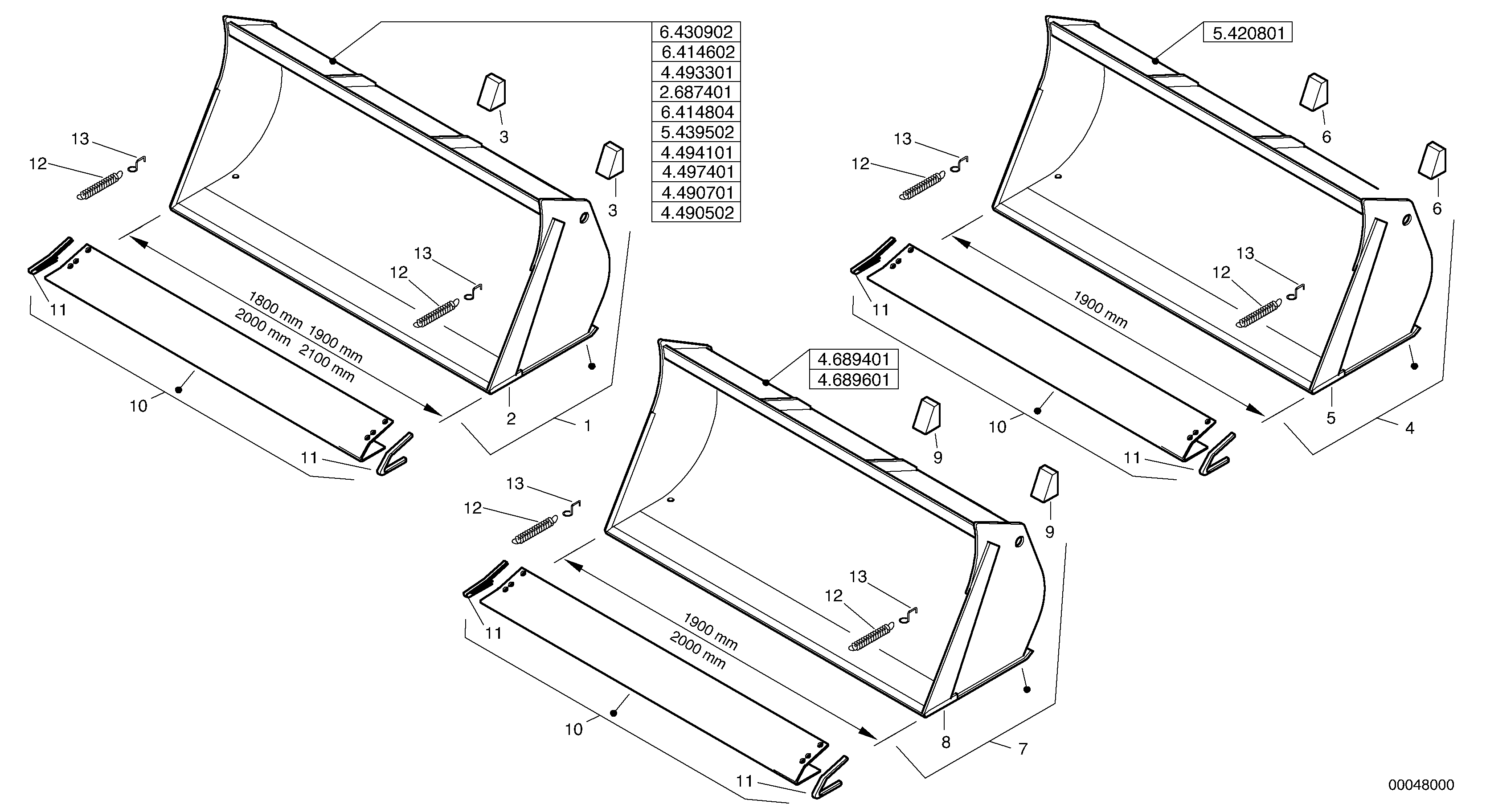 Bucket without teeth - Z-cinematic — volvo parts diagram