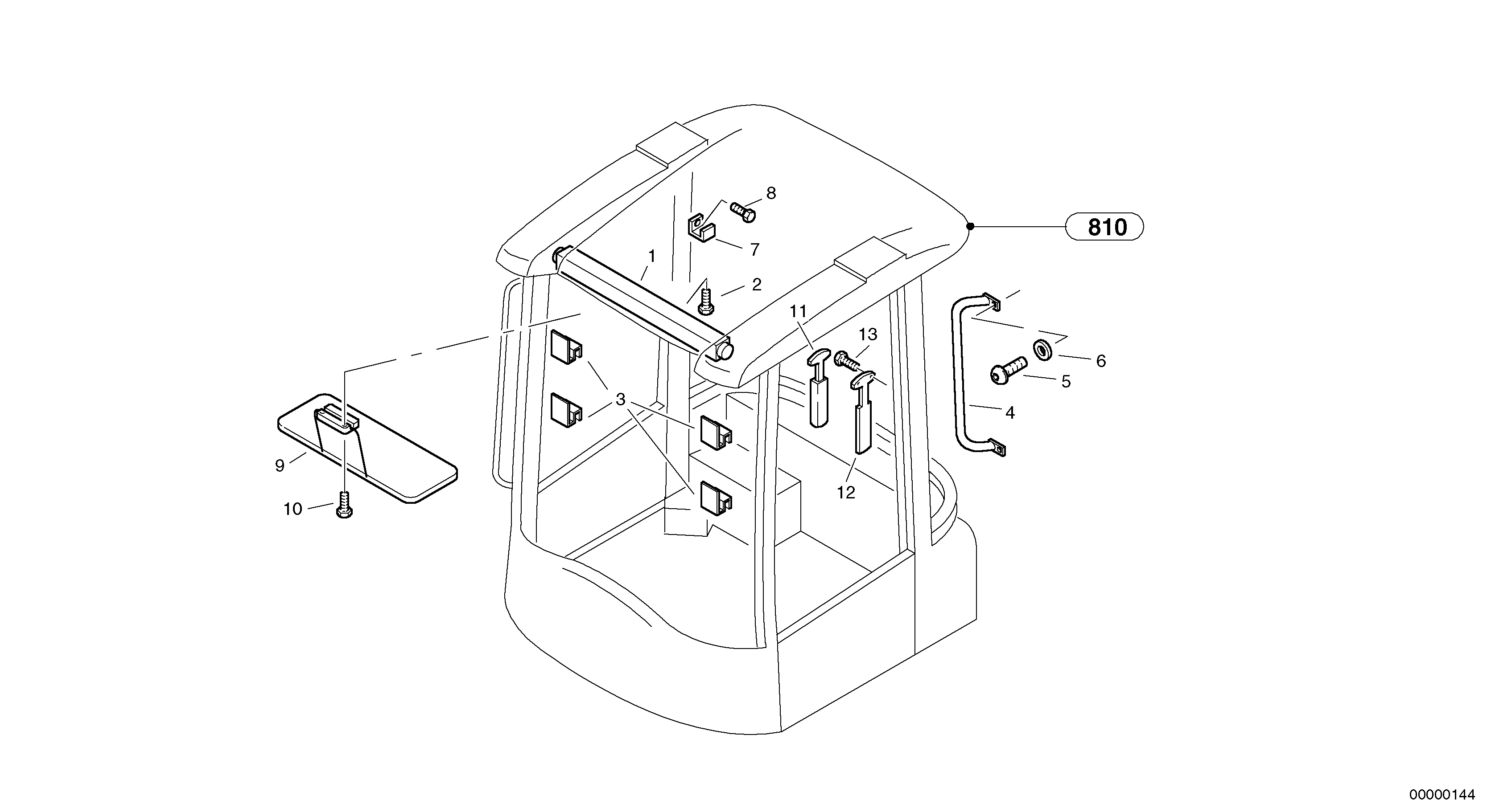 Interior equipment — volvo parts diagram
