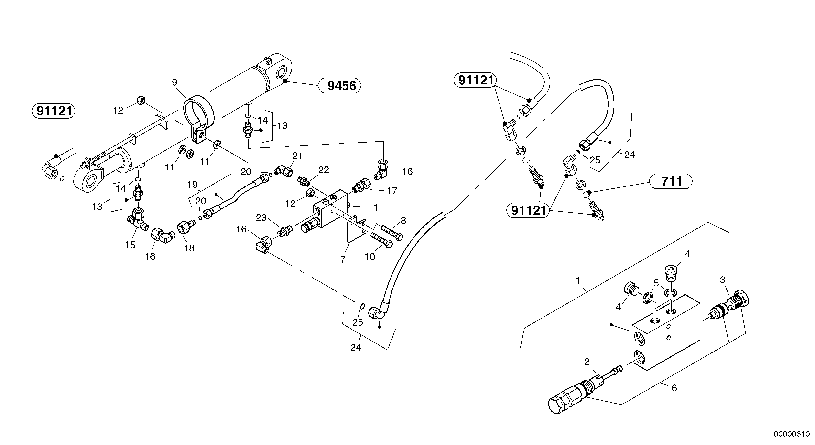 Fly back bracke equipment — volvo parts diagram