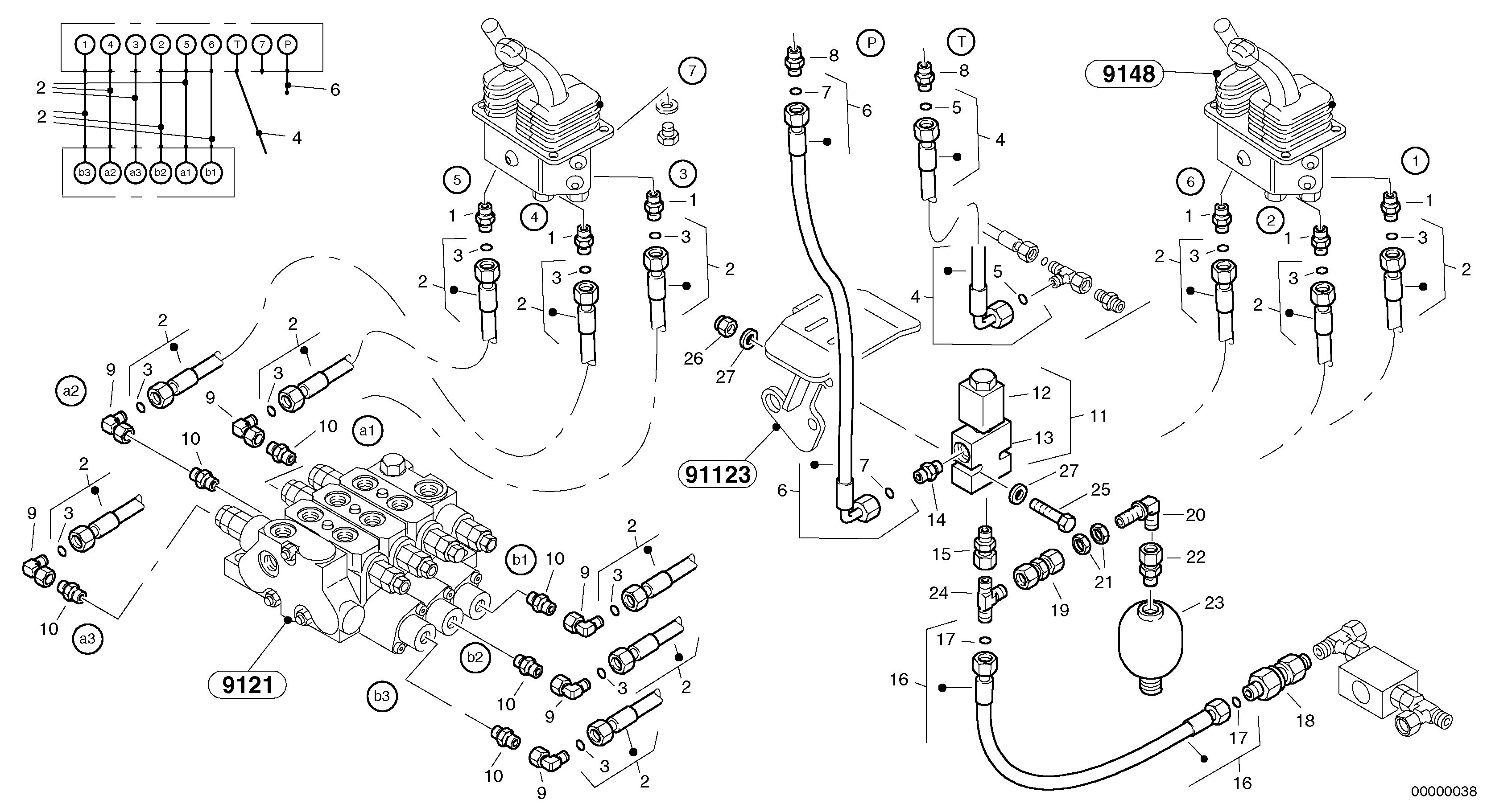 Lines - servo control — volvo parts diagram