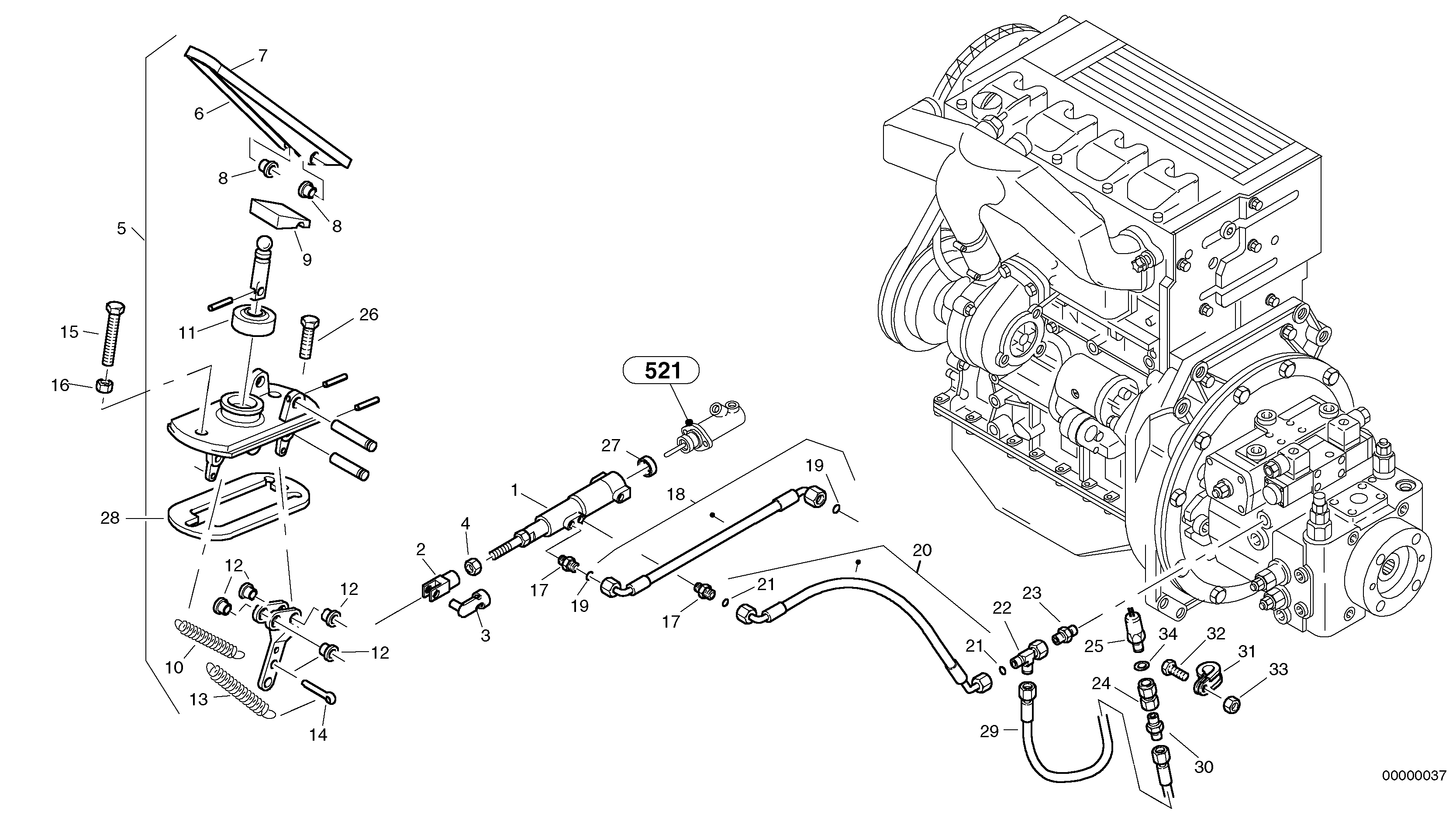 Inch control — volvo parts diagram