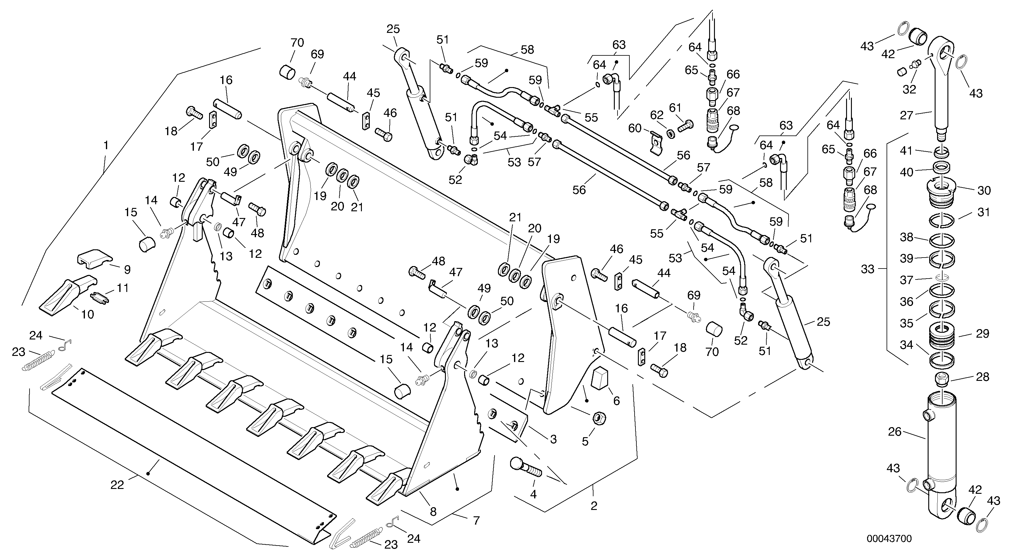 Combined bucket - Tpv — volvo parts diagram