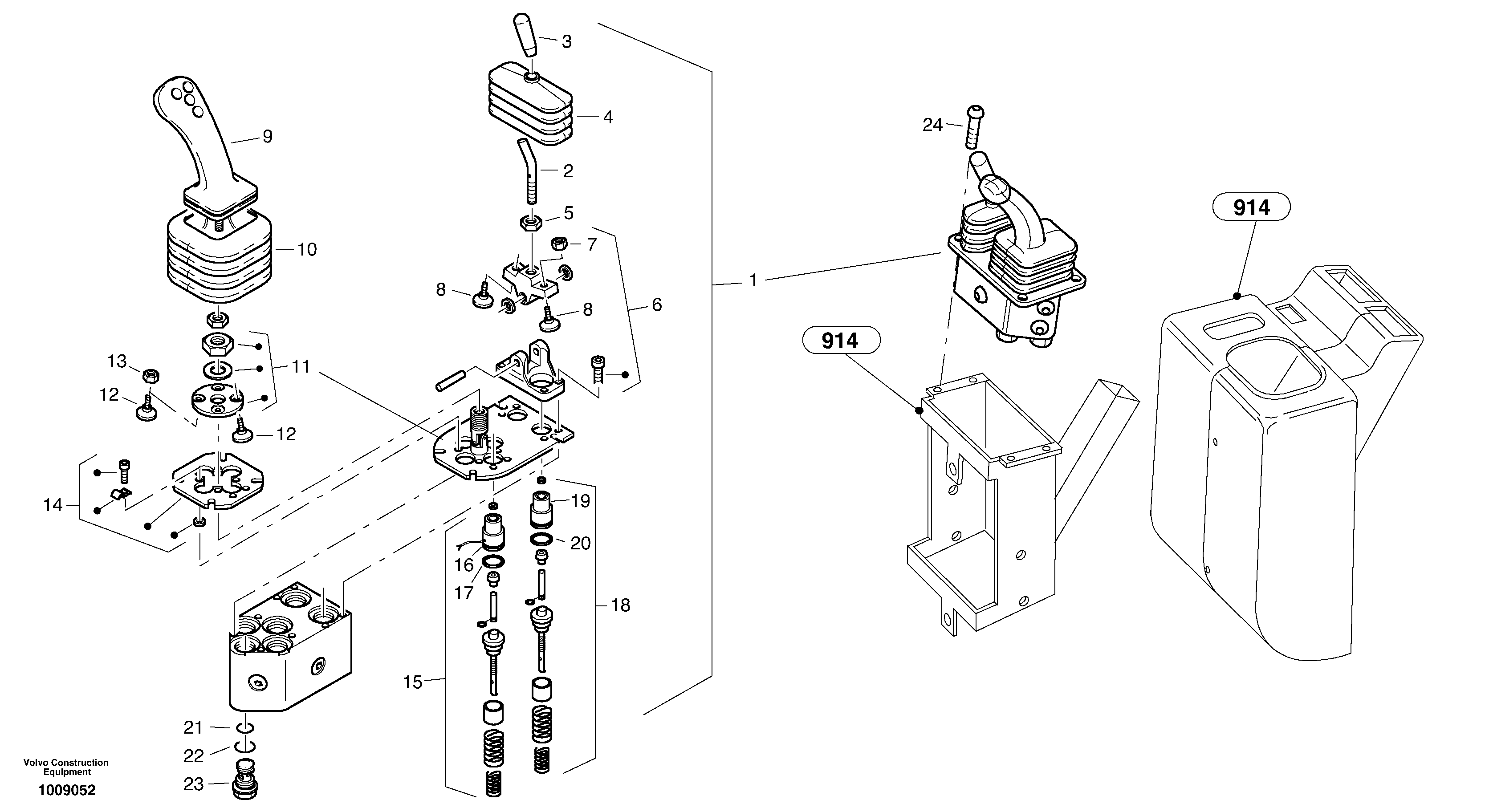 Servo control valve — volvo parts diagram