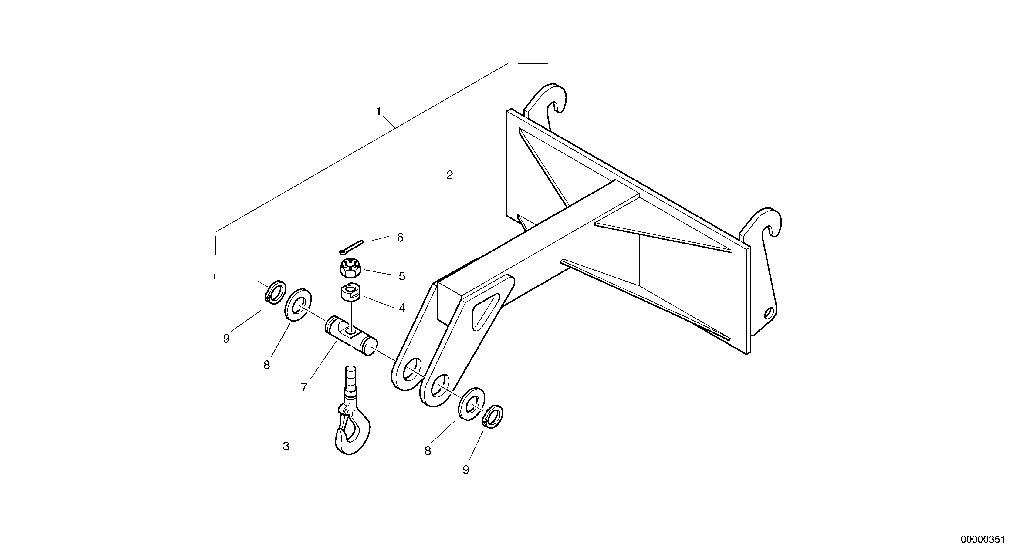 Load hook — volvo parts diagram