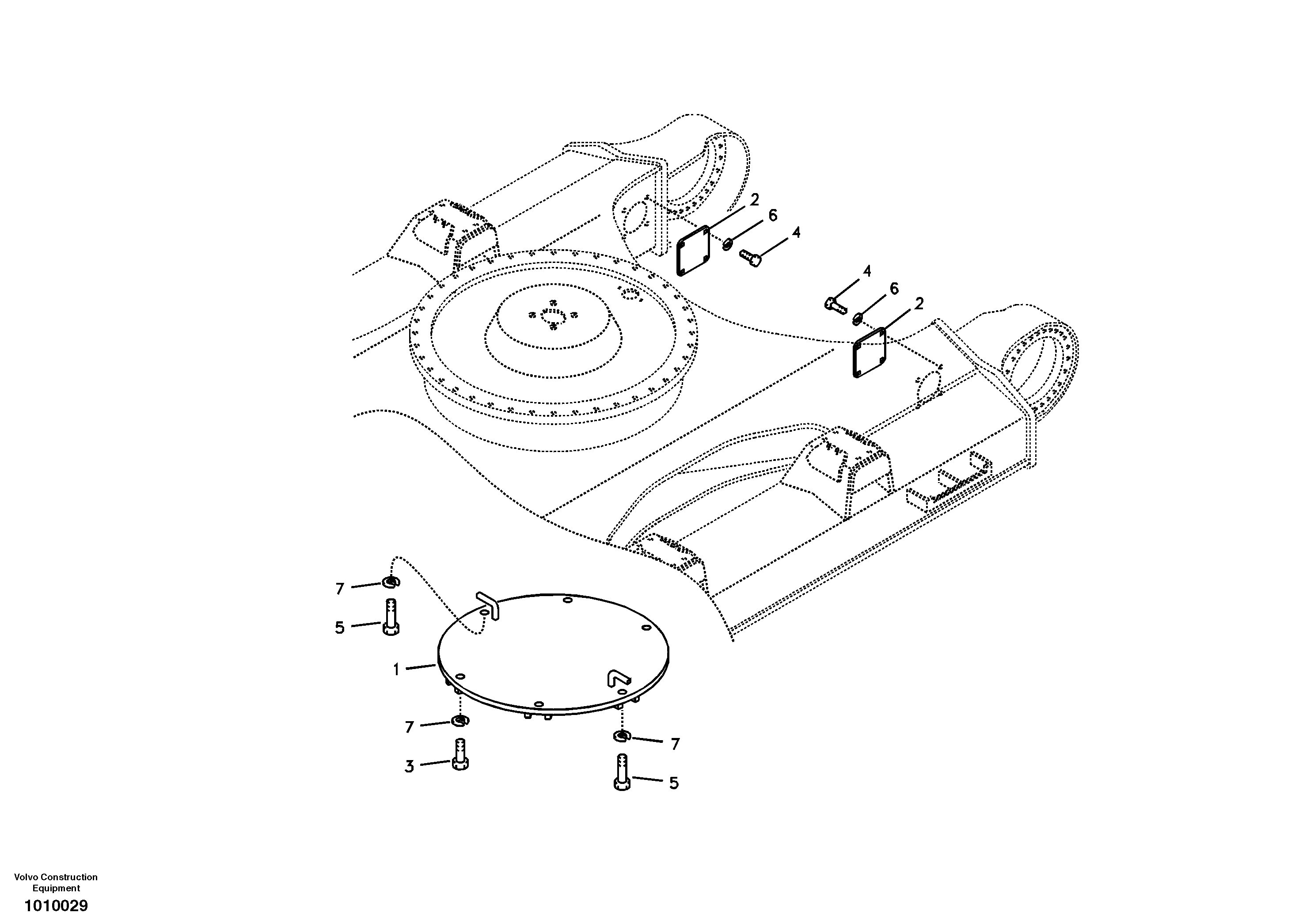 Protecting plate — volvo parts diagram