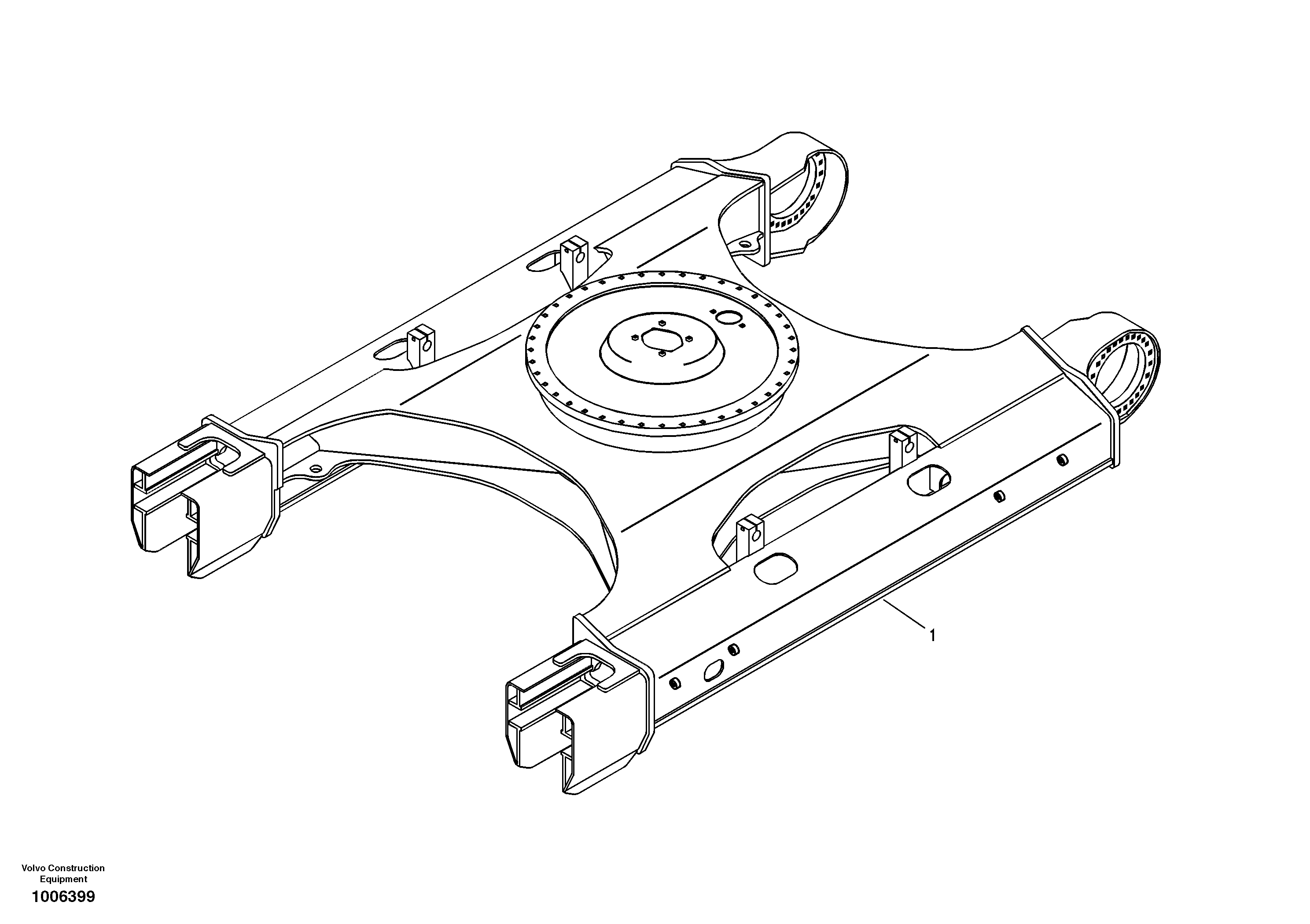 Undercarriage frame — volvo parts diagram