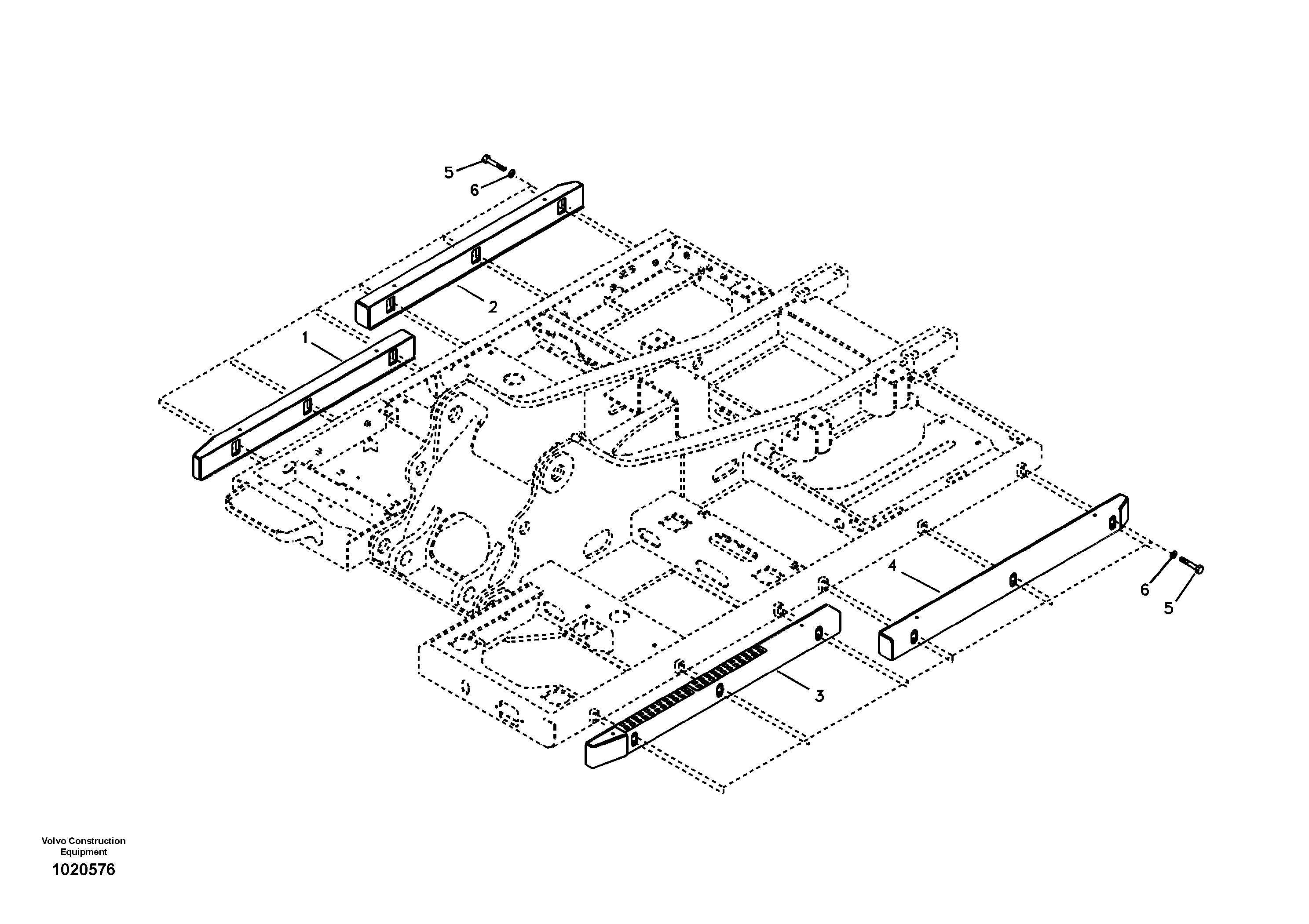 Upper frame — volvo parts diagram