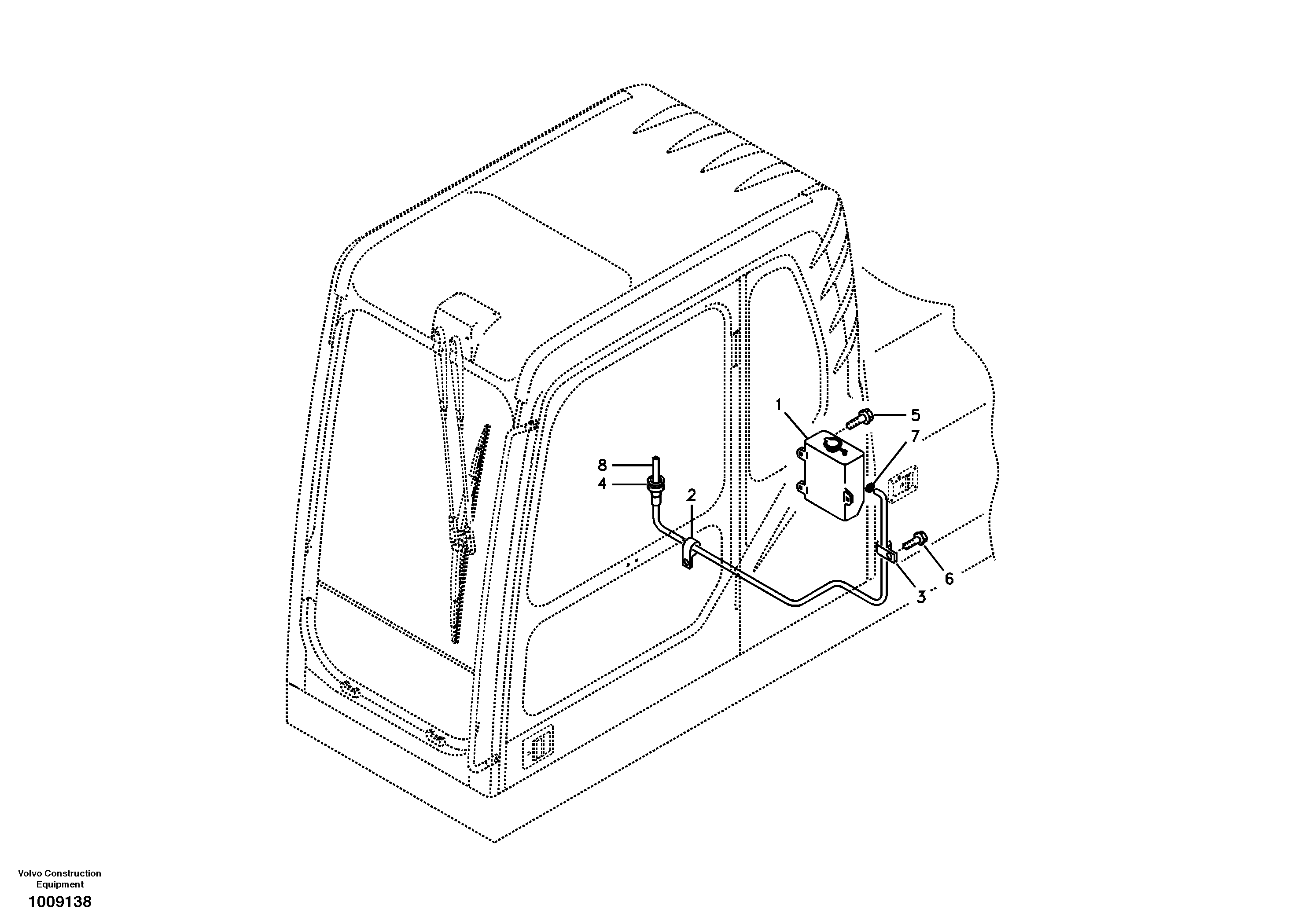 Windshield washer — volvo parts diagram