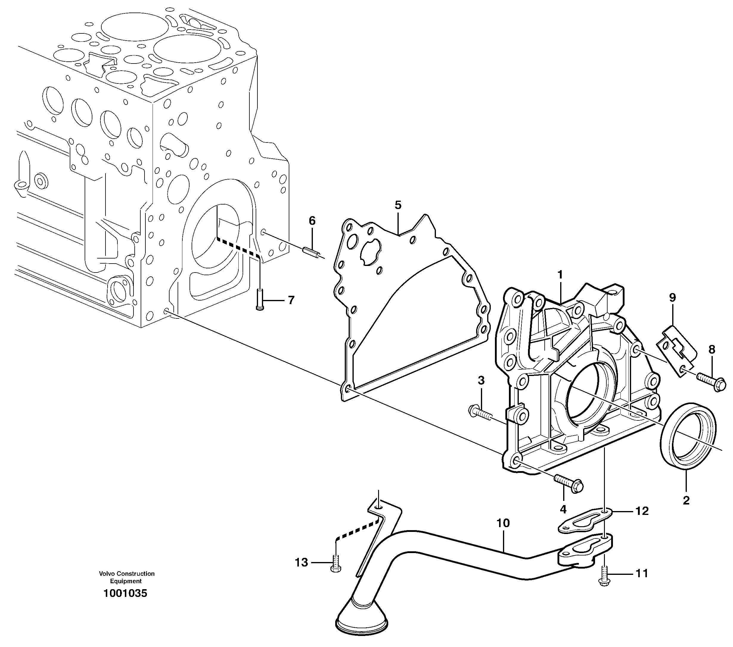 Lubricating oil system — volvo parts diagram