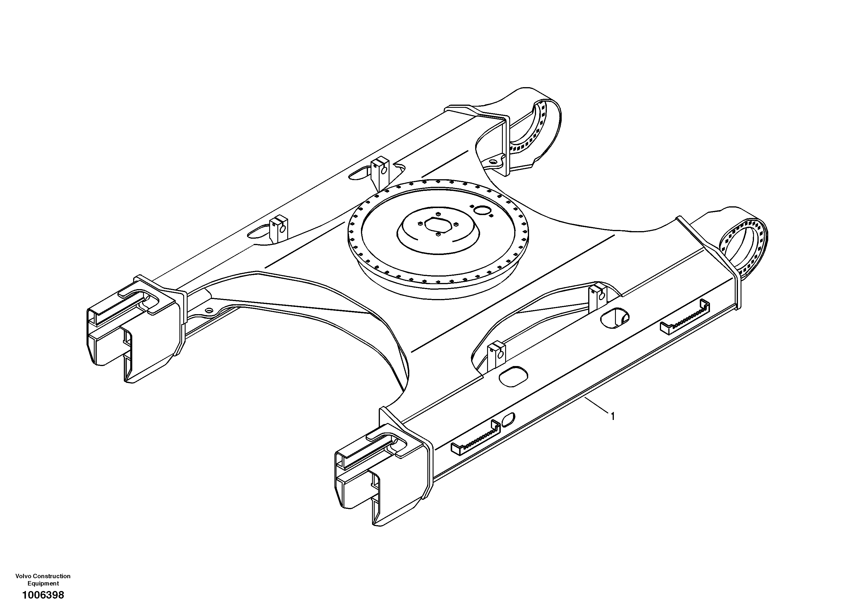 Undercarriage frame — volvo parts diagram