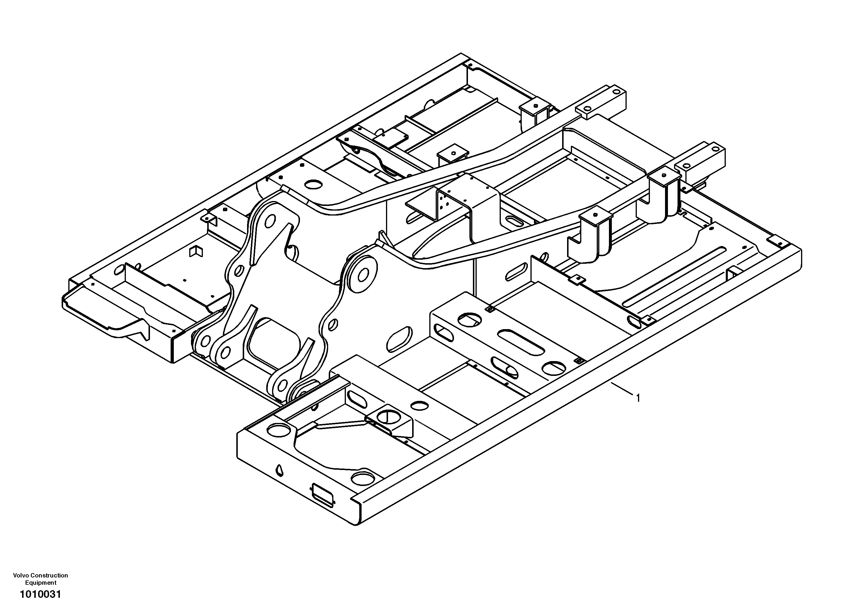 Upper frame — volvo parts diagram