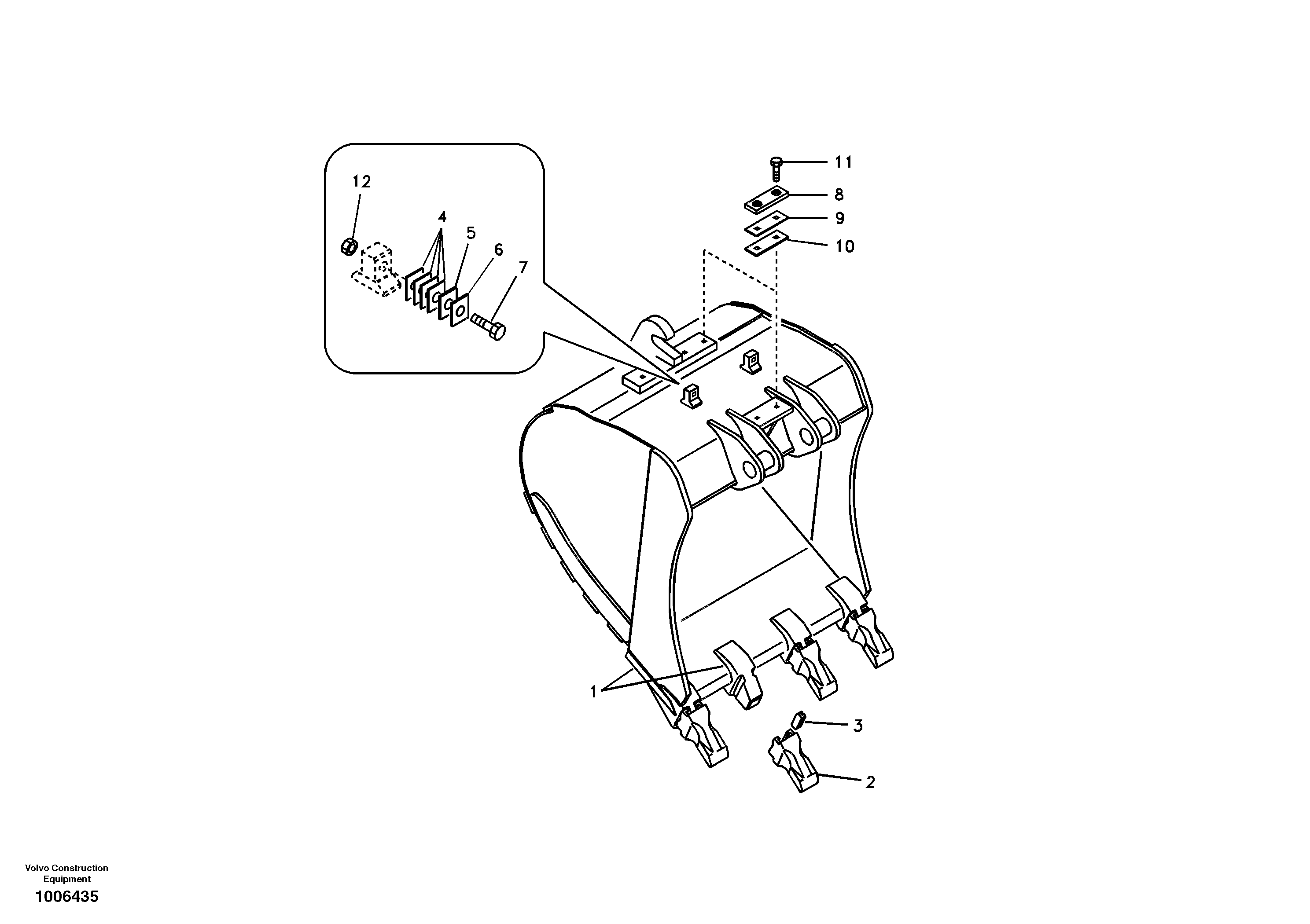 Buckets for Quickfit — volvo parts diagram