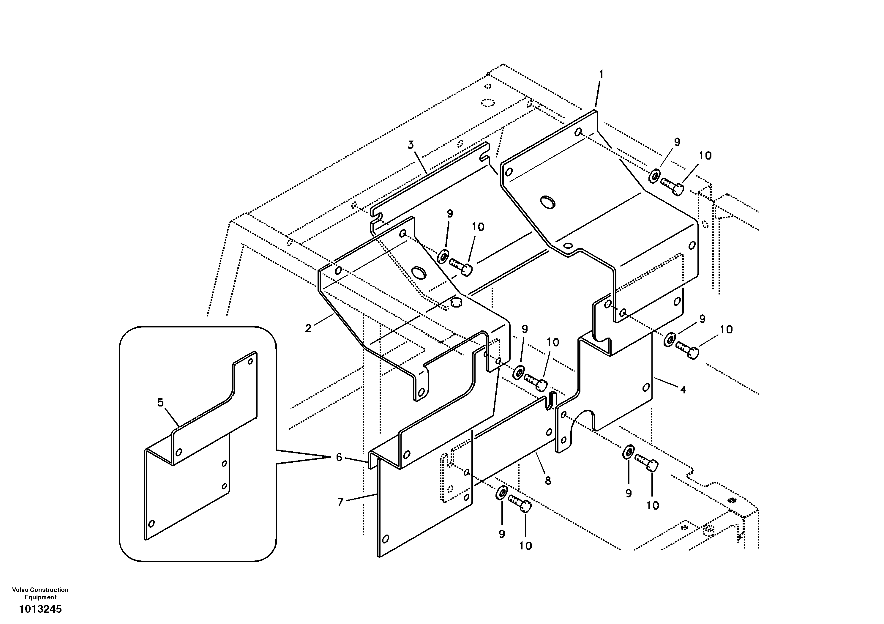 Cover, main pump — volvo parts diagram