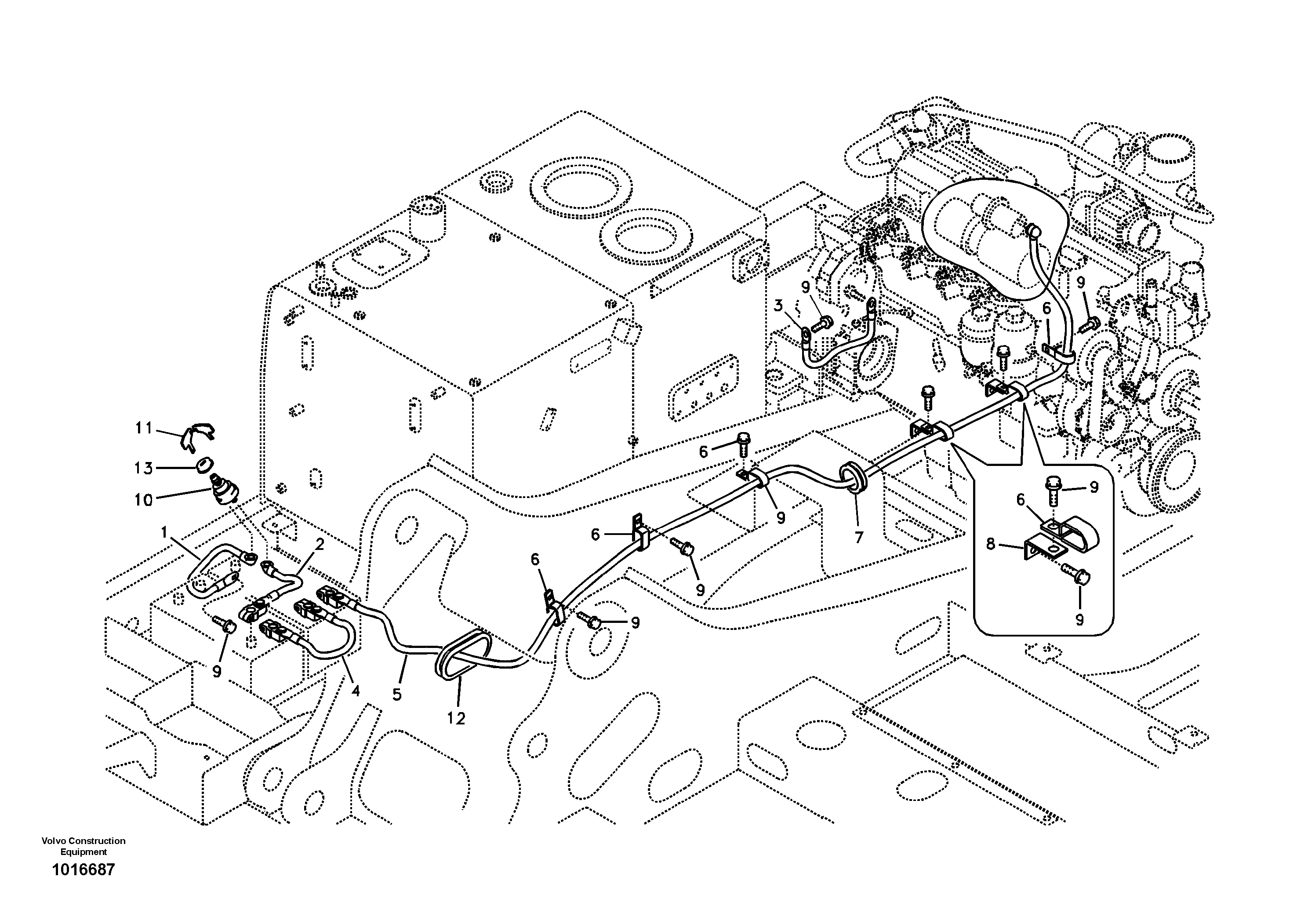 Cables, battery — volvo parts diagram