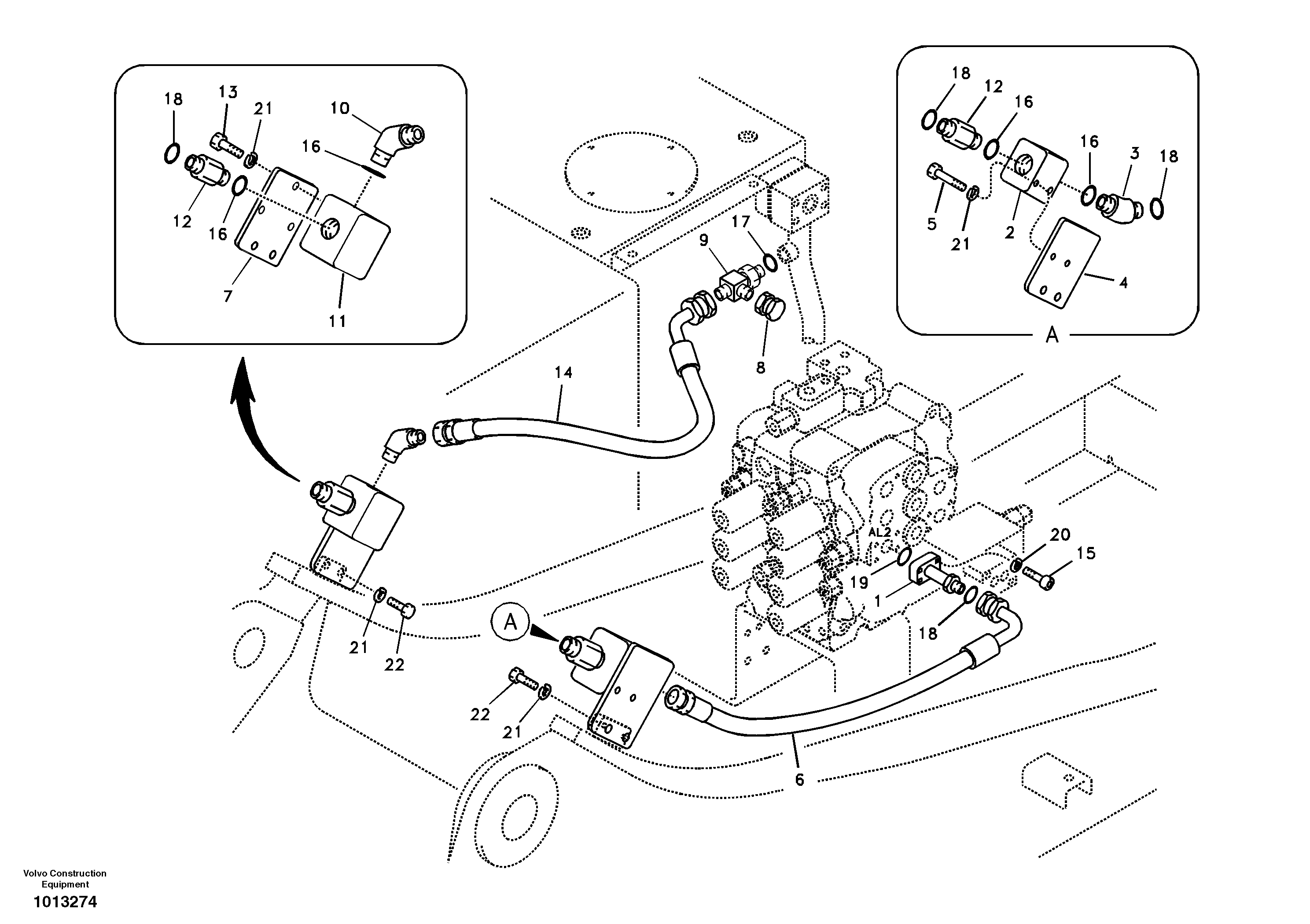Working hydraulic, hammer and shear for upper — volvo parts diagram