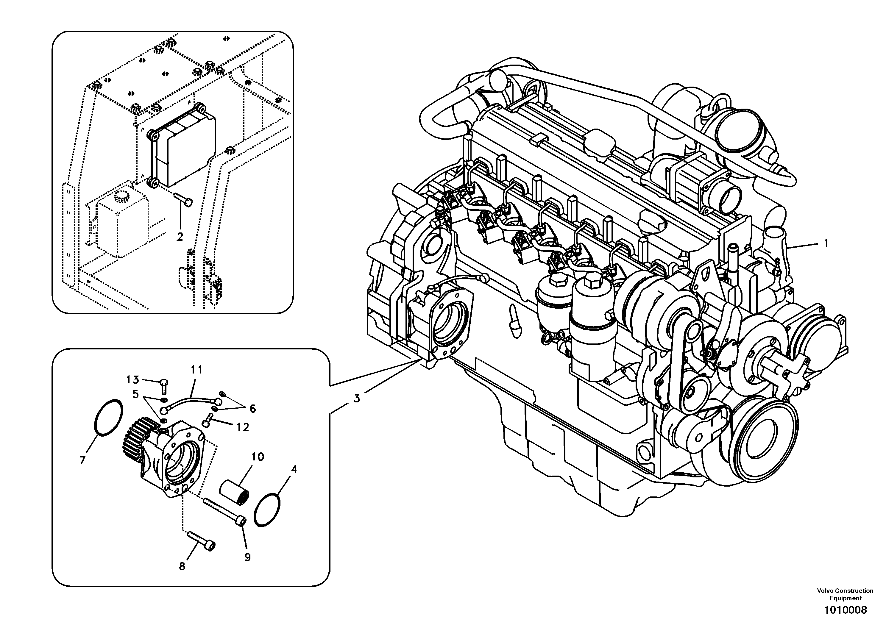 Engine — volvo parts diagram