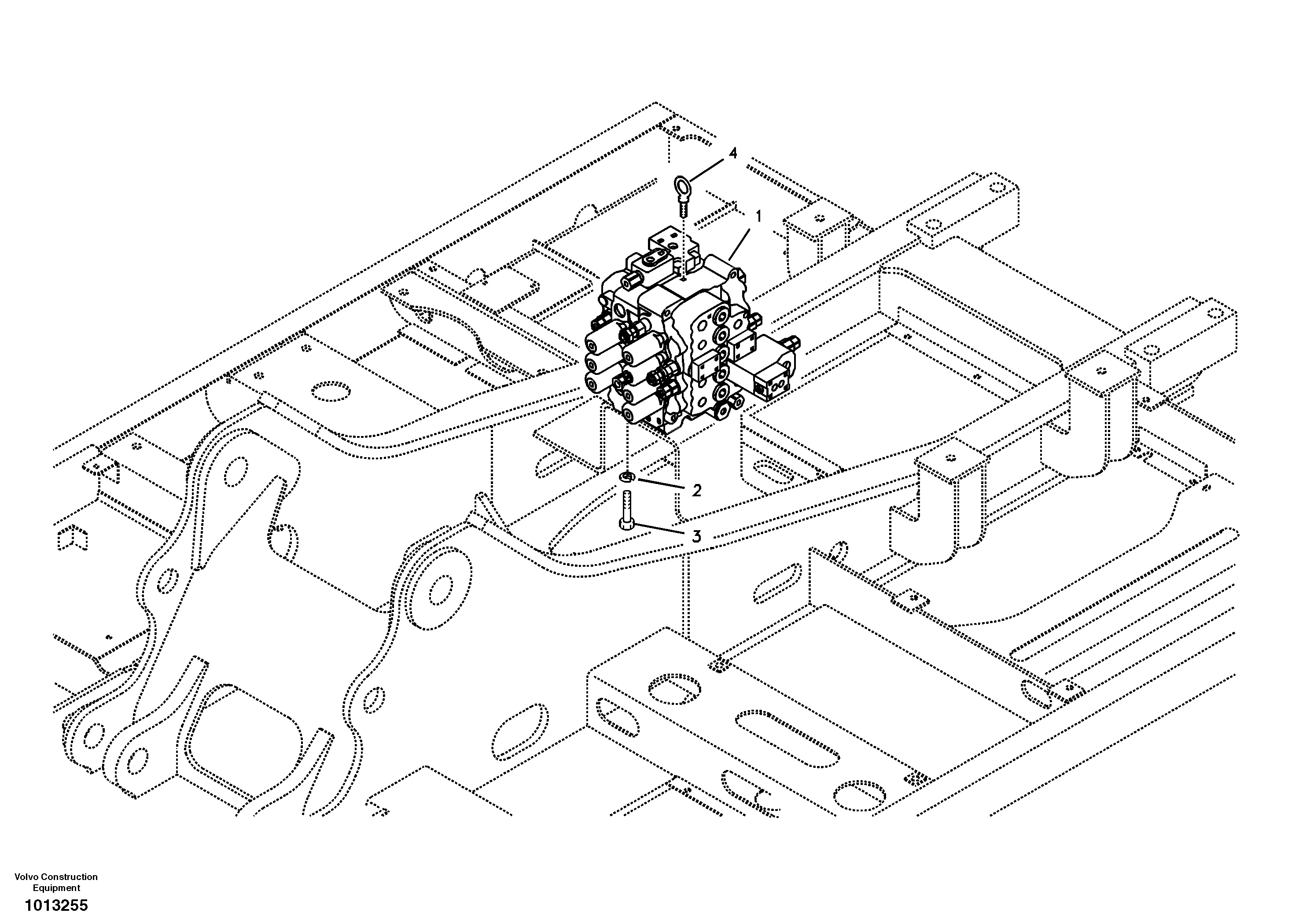 Control valve with fitting parts. — volvo parts diagram