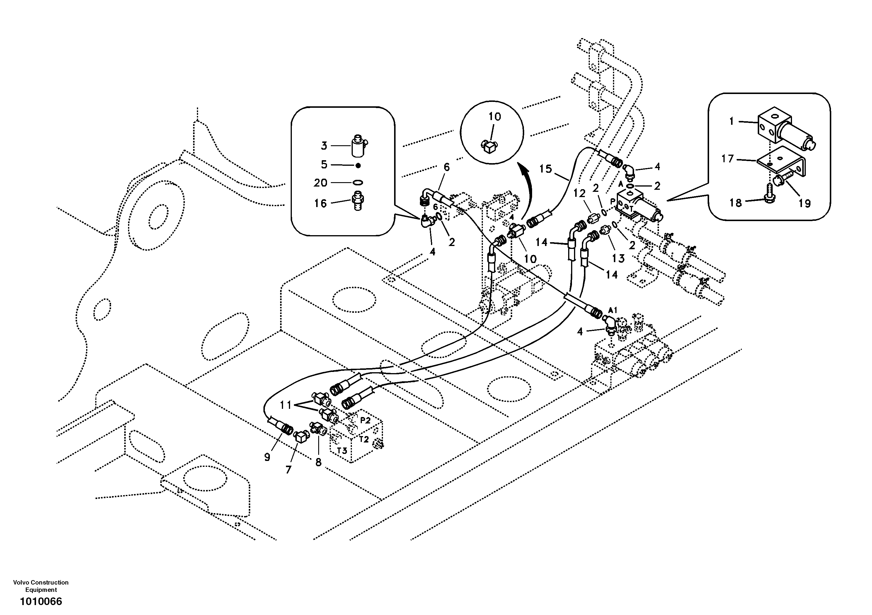 Servo system, hammer and shear — volvo parts diagram