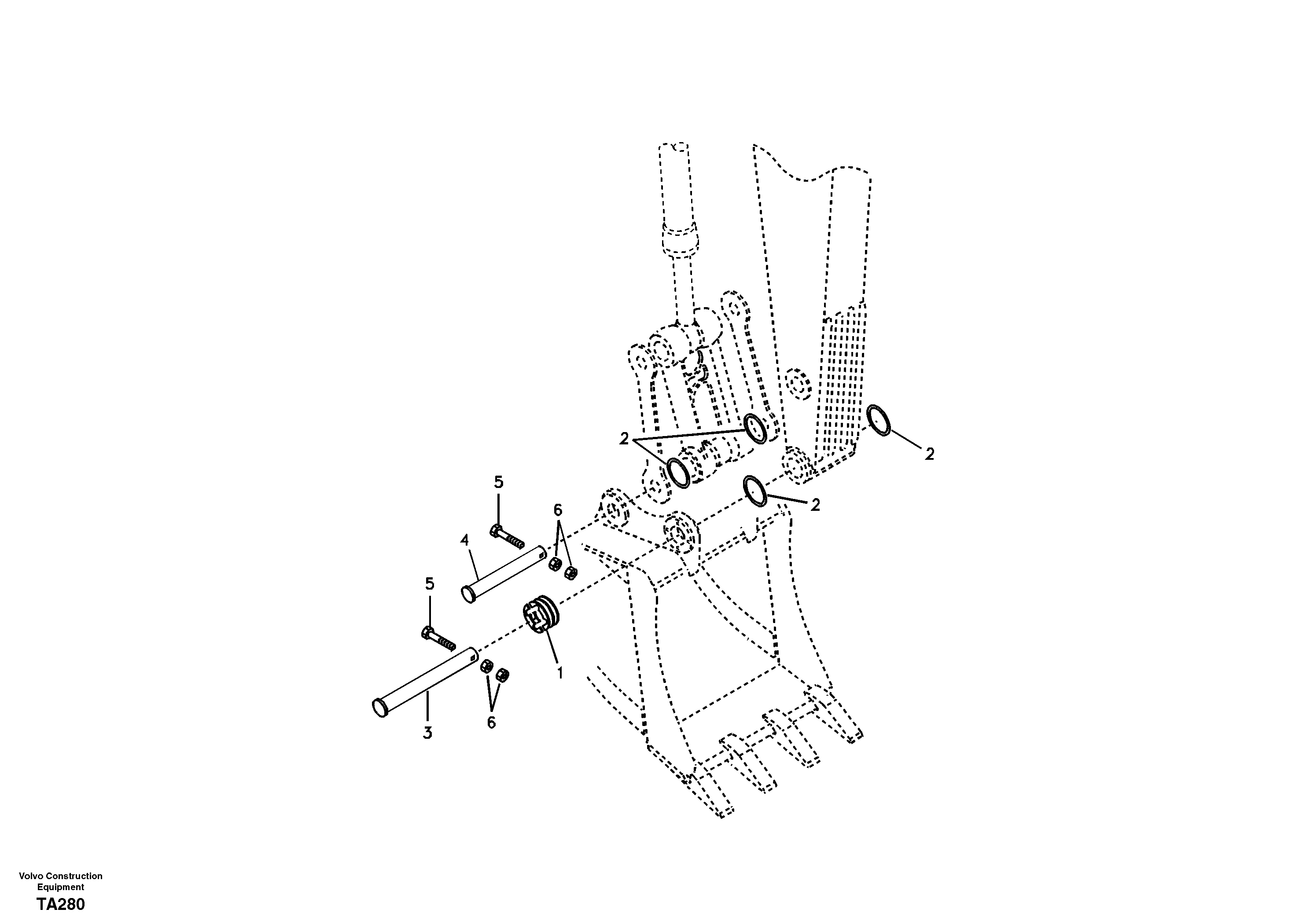 Linkage for no bucket — volvo parts diagram