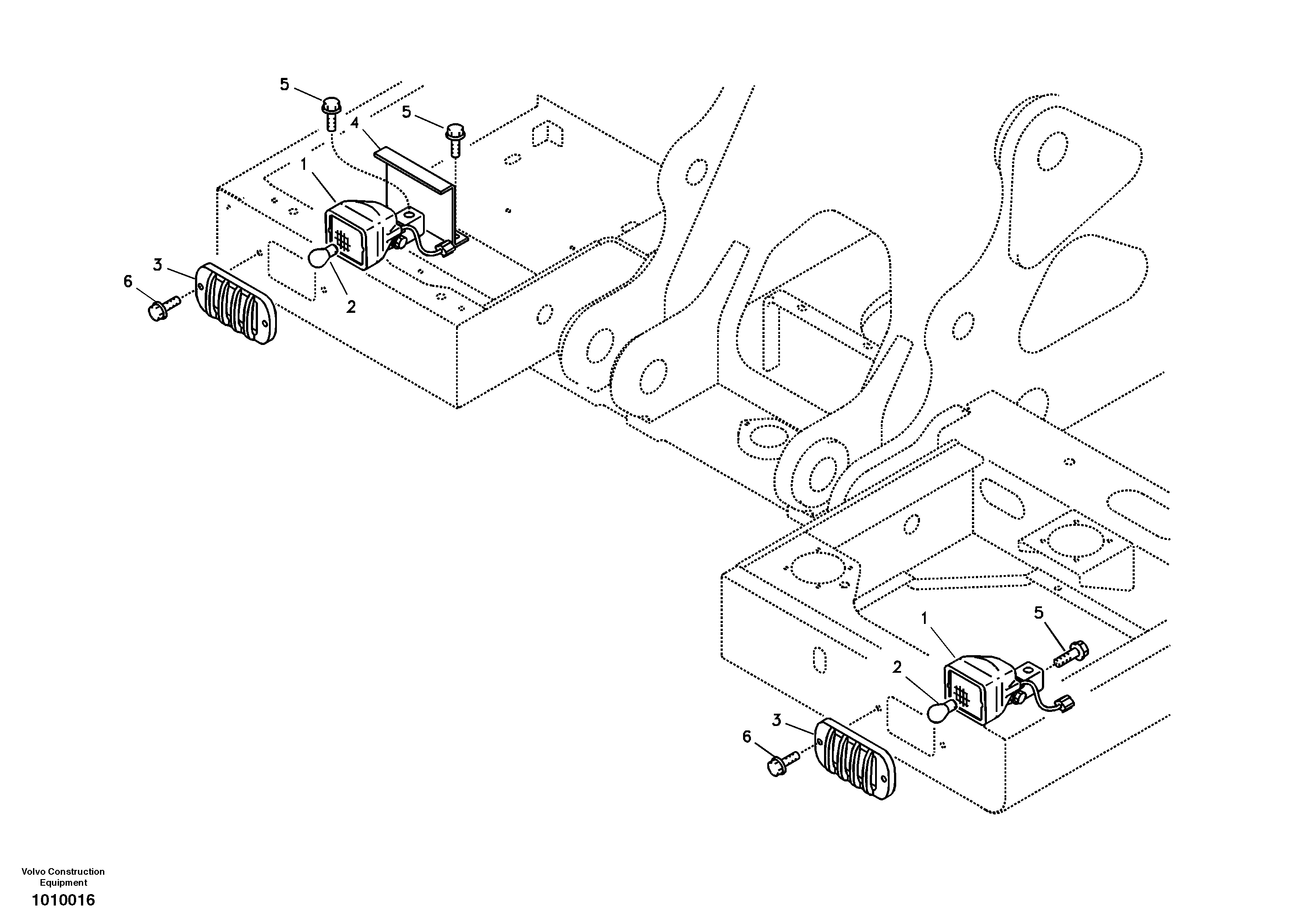 Lighting, front — volvo parts diagram