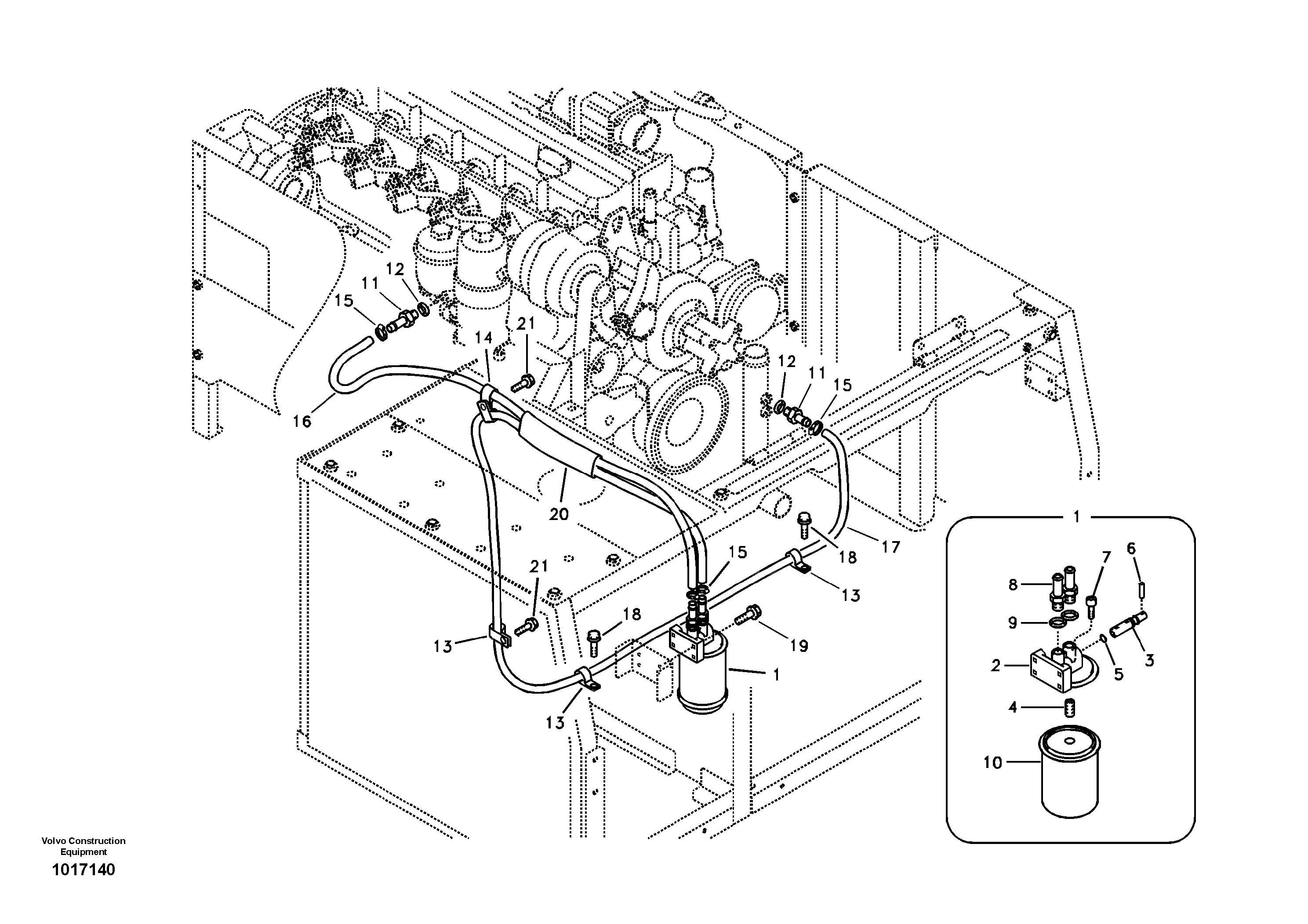 Coolant filter — volvo parts diagram