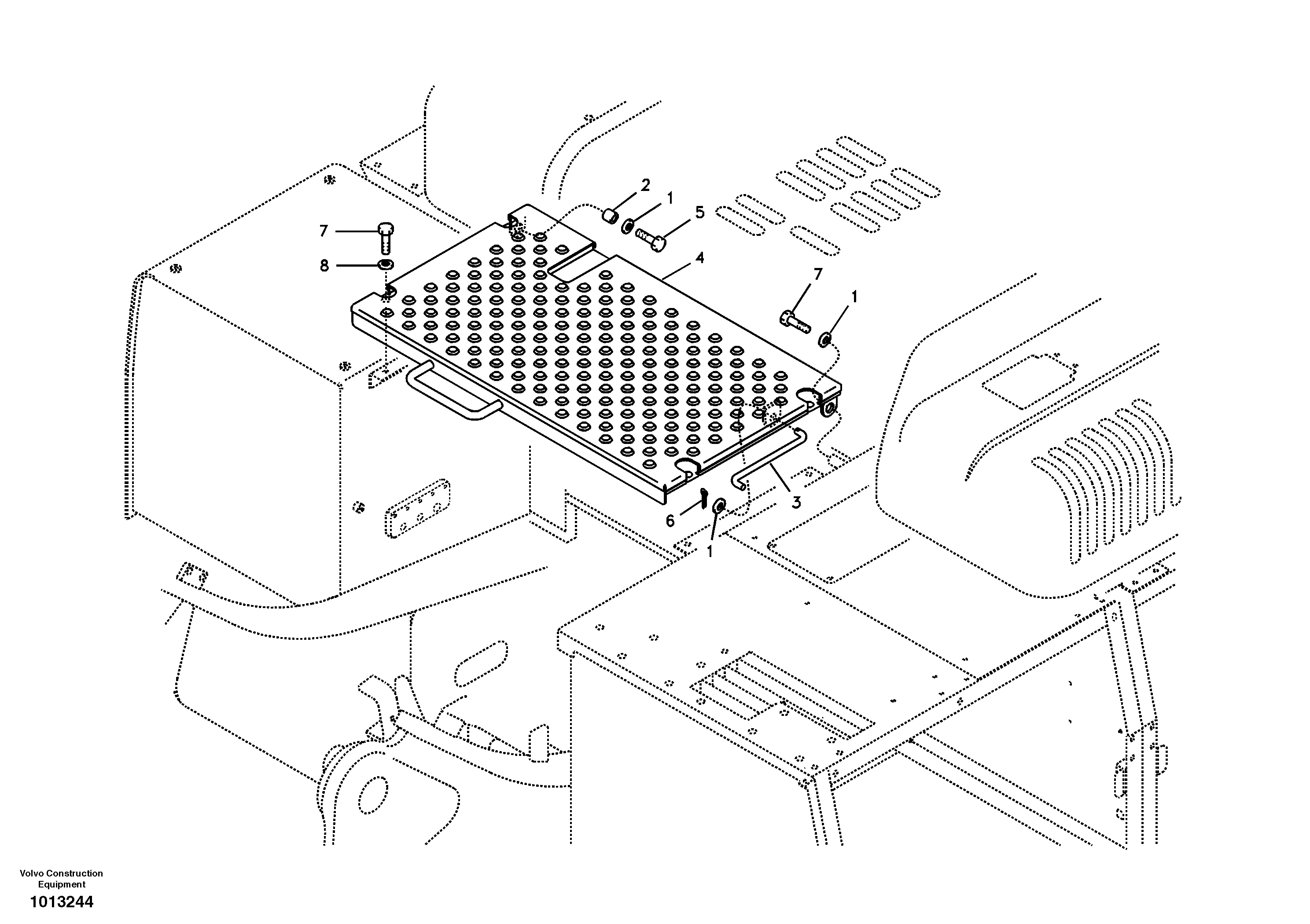 Cover, control valve — volvo parts diagram
