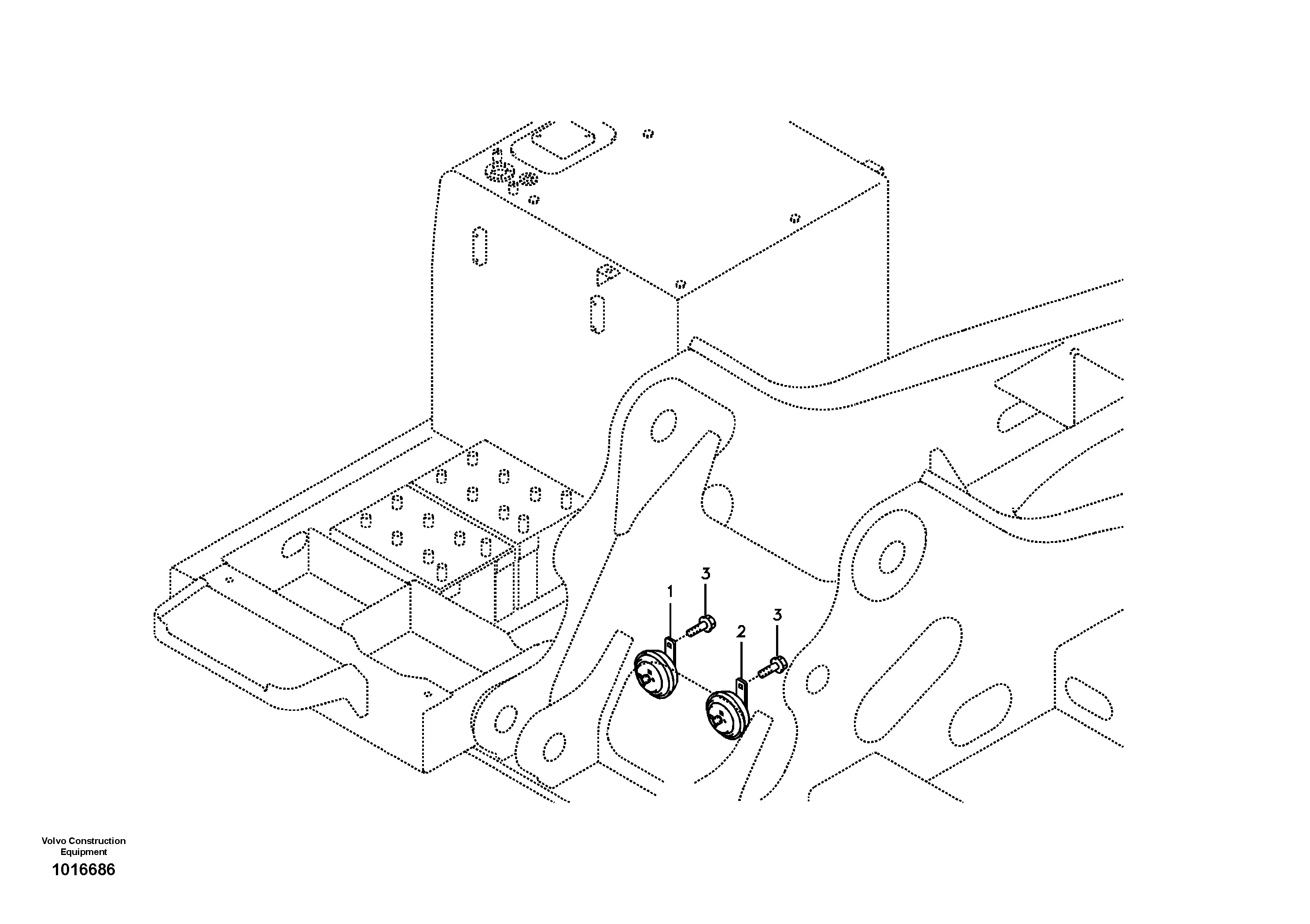 Horn — volvo parts diagram