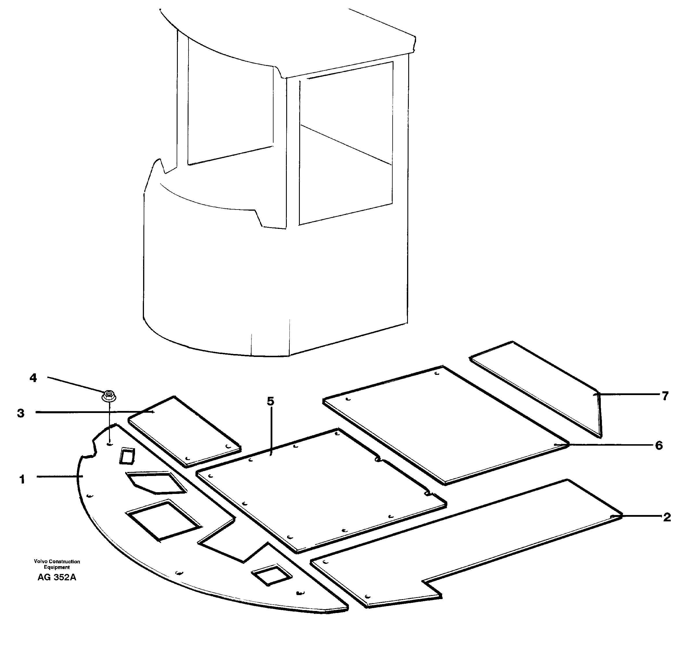 Insulating matting  92705 — volvo parts diagram
