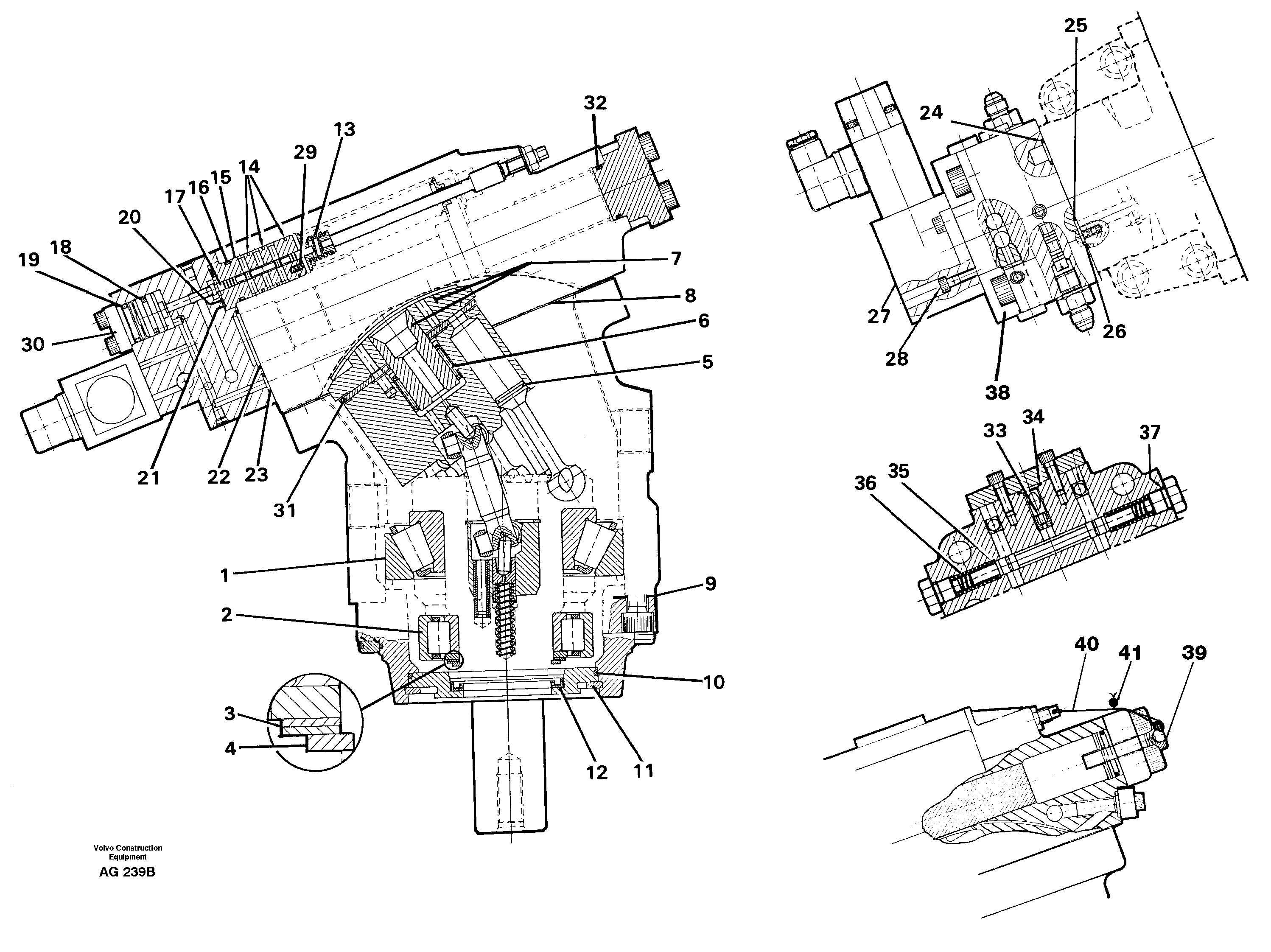 Hydraulic motor — volvo parts diagram