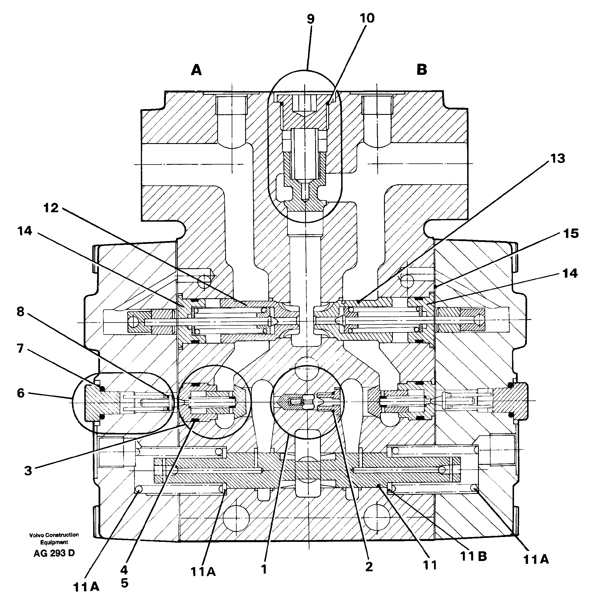 Valve section Tilt — volvo parts diagram