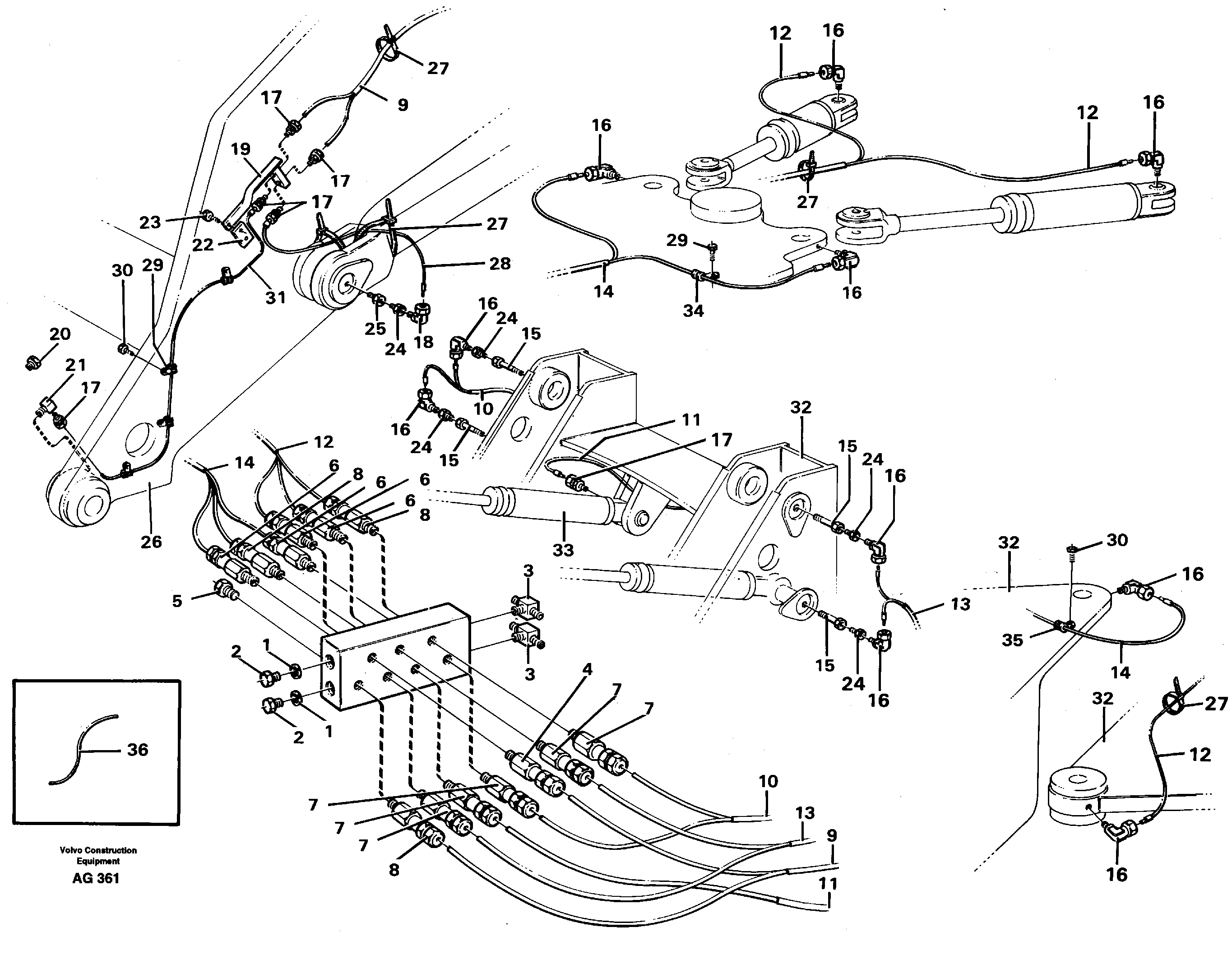 Distribution block, B1  92752 — volvo parts diagram