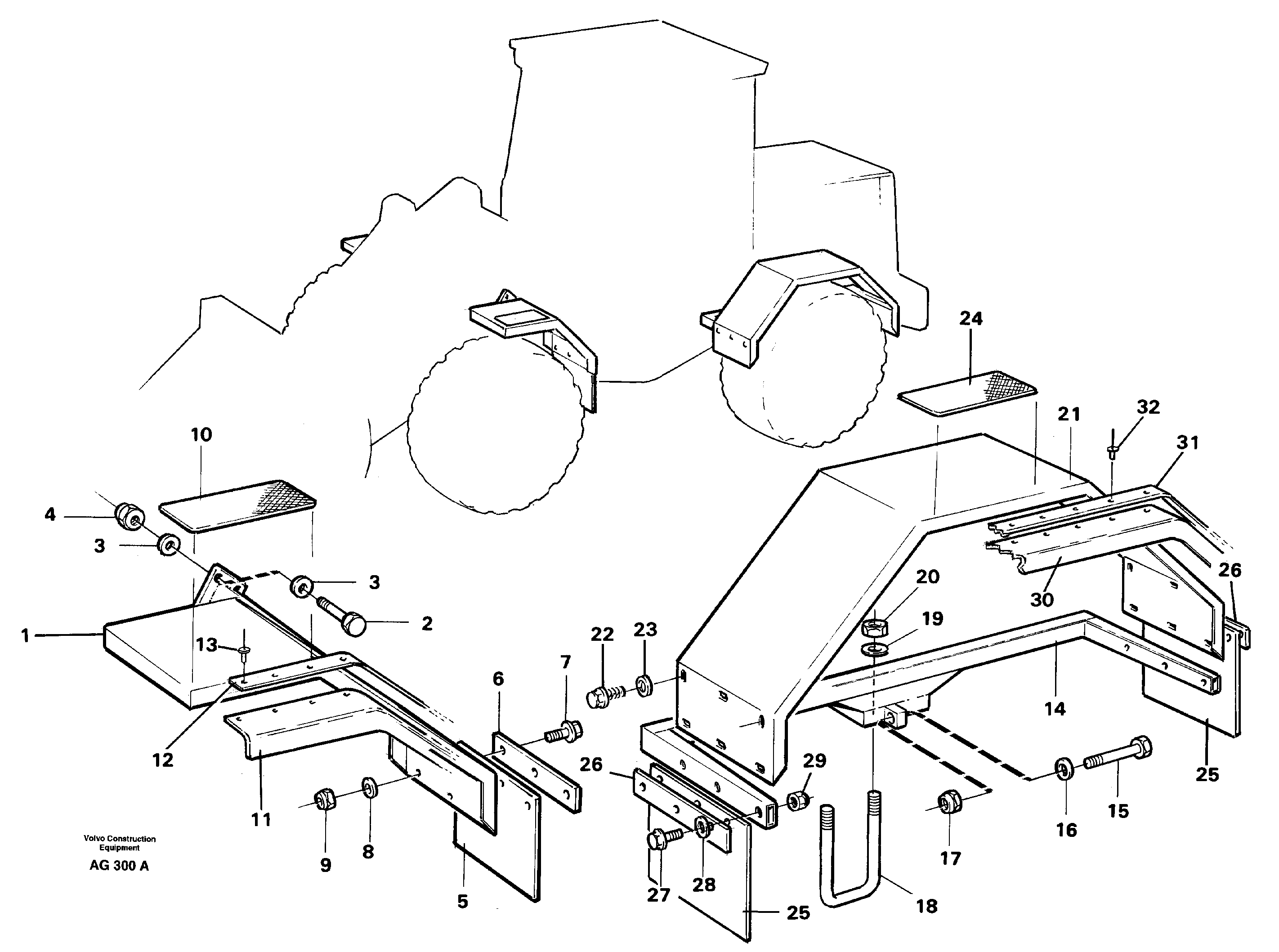 Fenders  92361 — volvo parts diagram