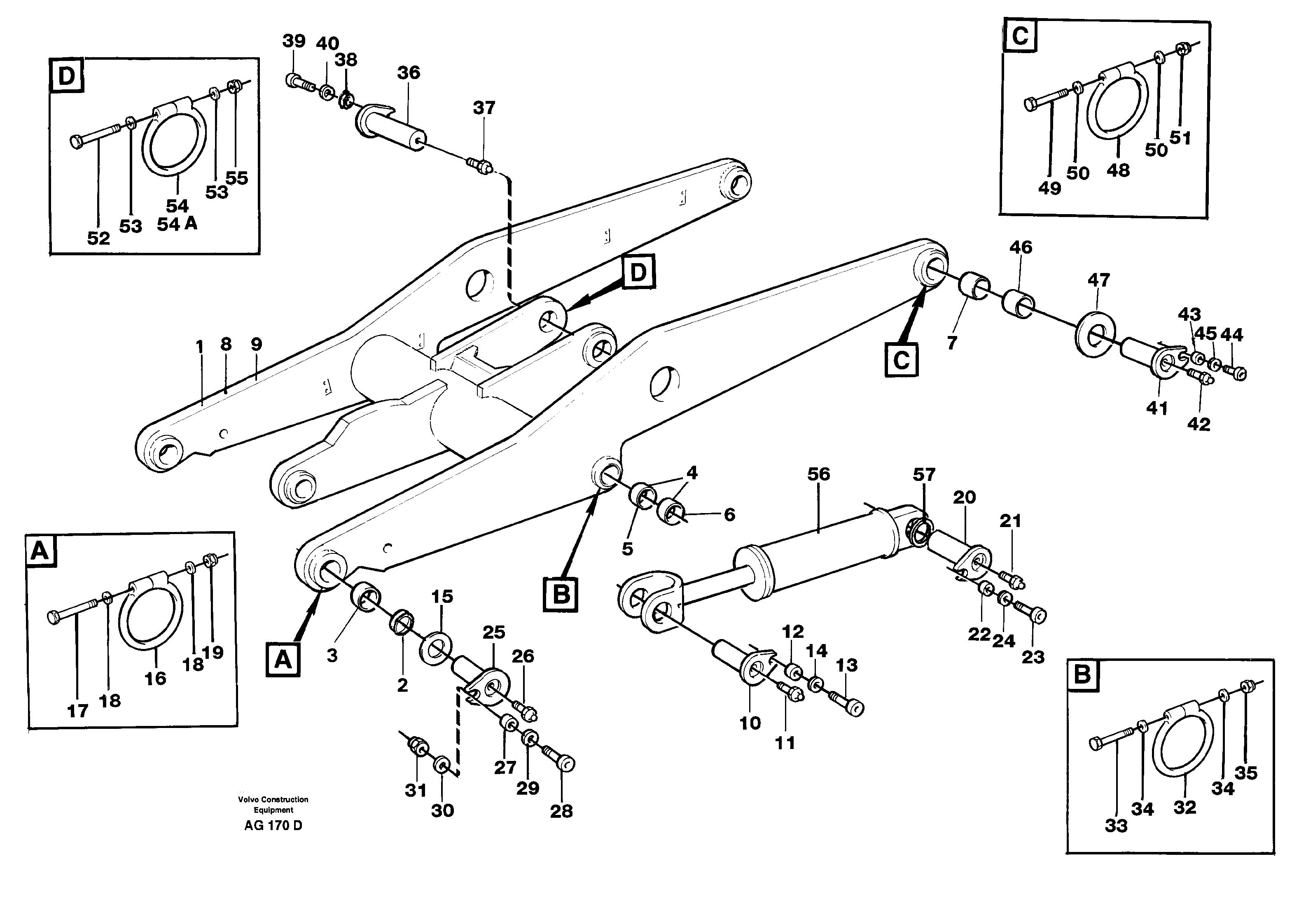 Lifting unit — volvo parts diagram