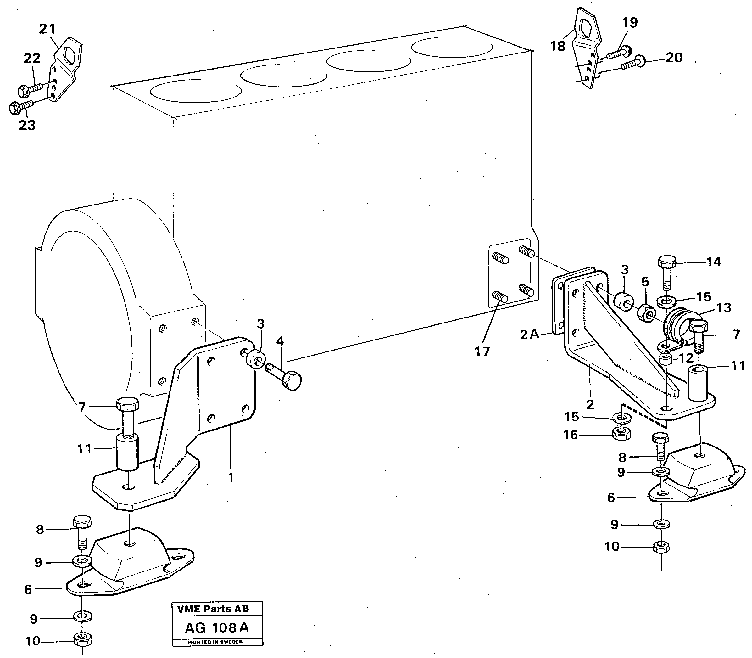 Engine mounting — volvo parts diagram