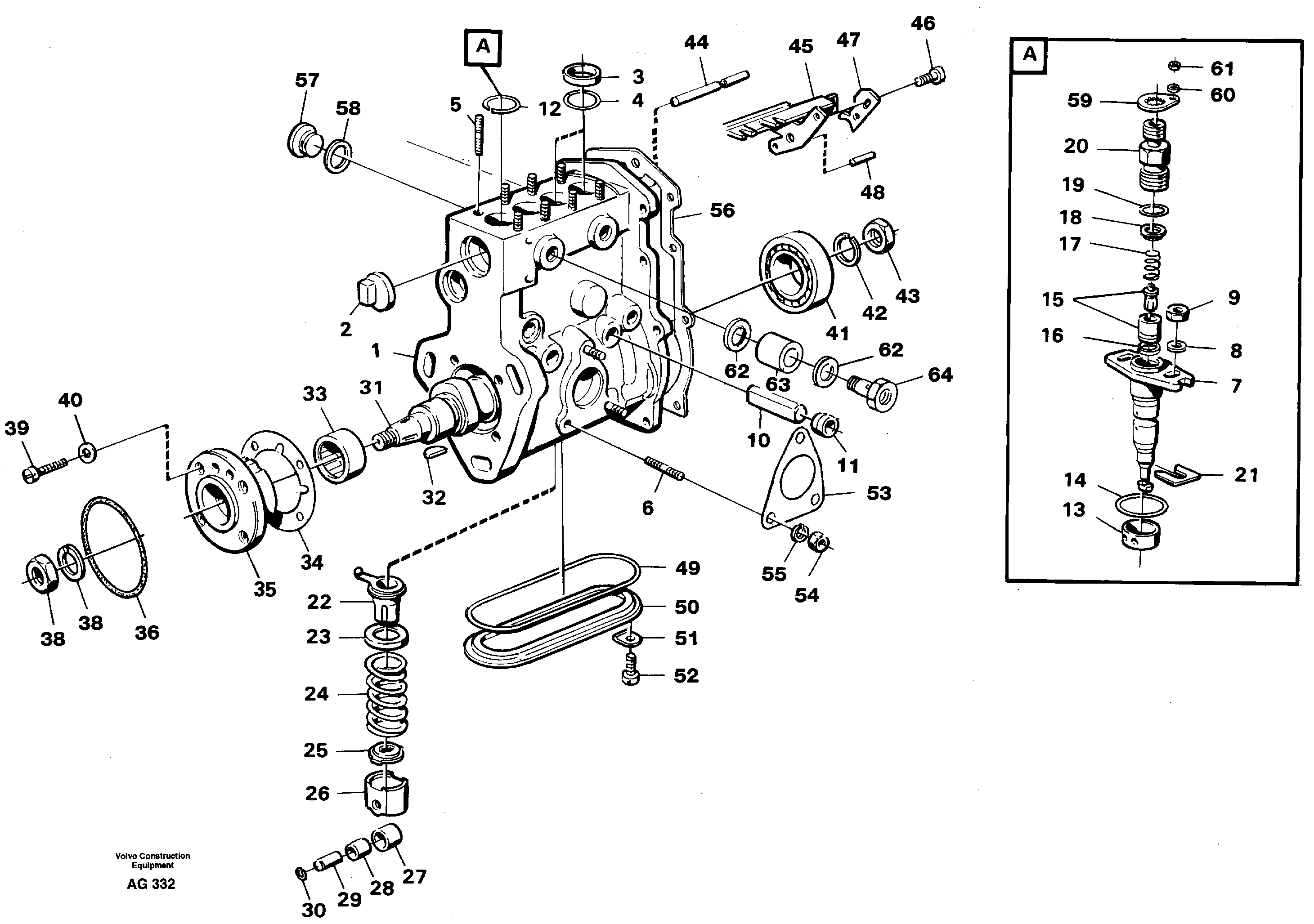 Injection pump  TD 40 KAE — volvo parts diagram
