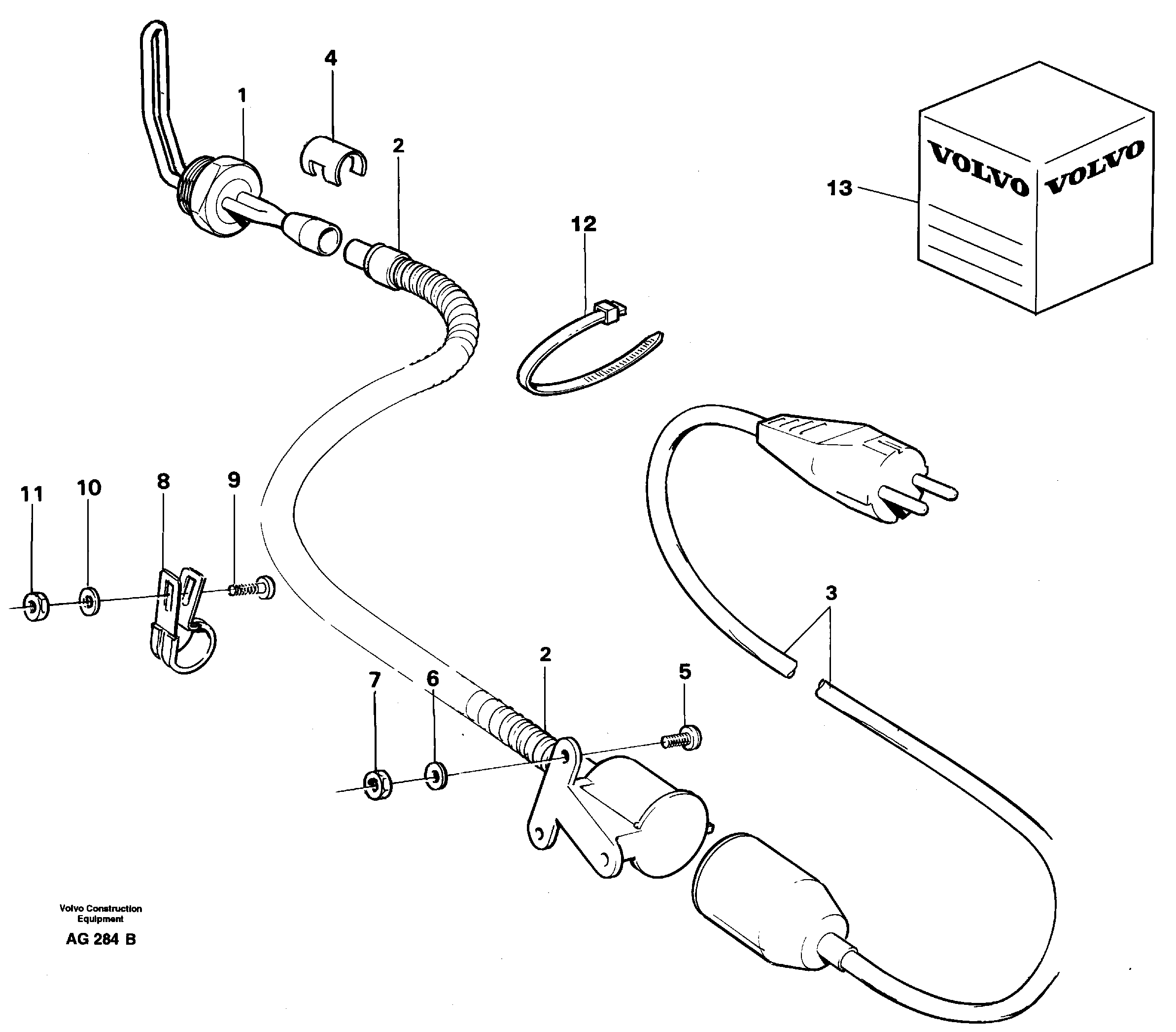 Engine heater  92202 , 92479 — volvo parts diagram
