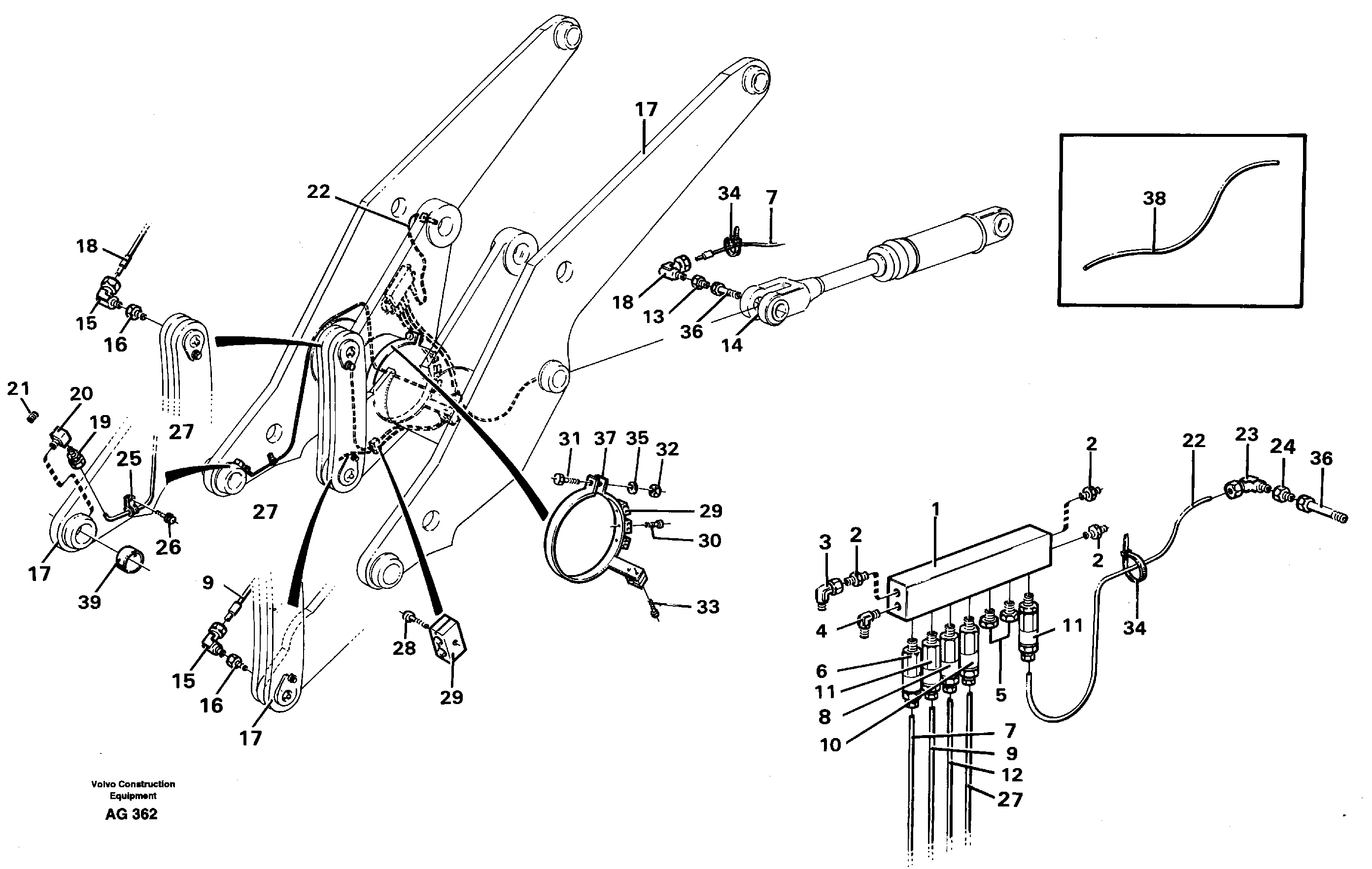 Distribution block, B2.  92752 — volvo parts diagram