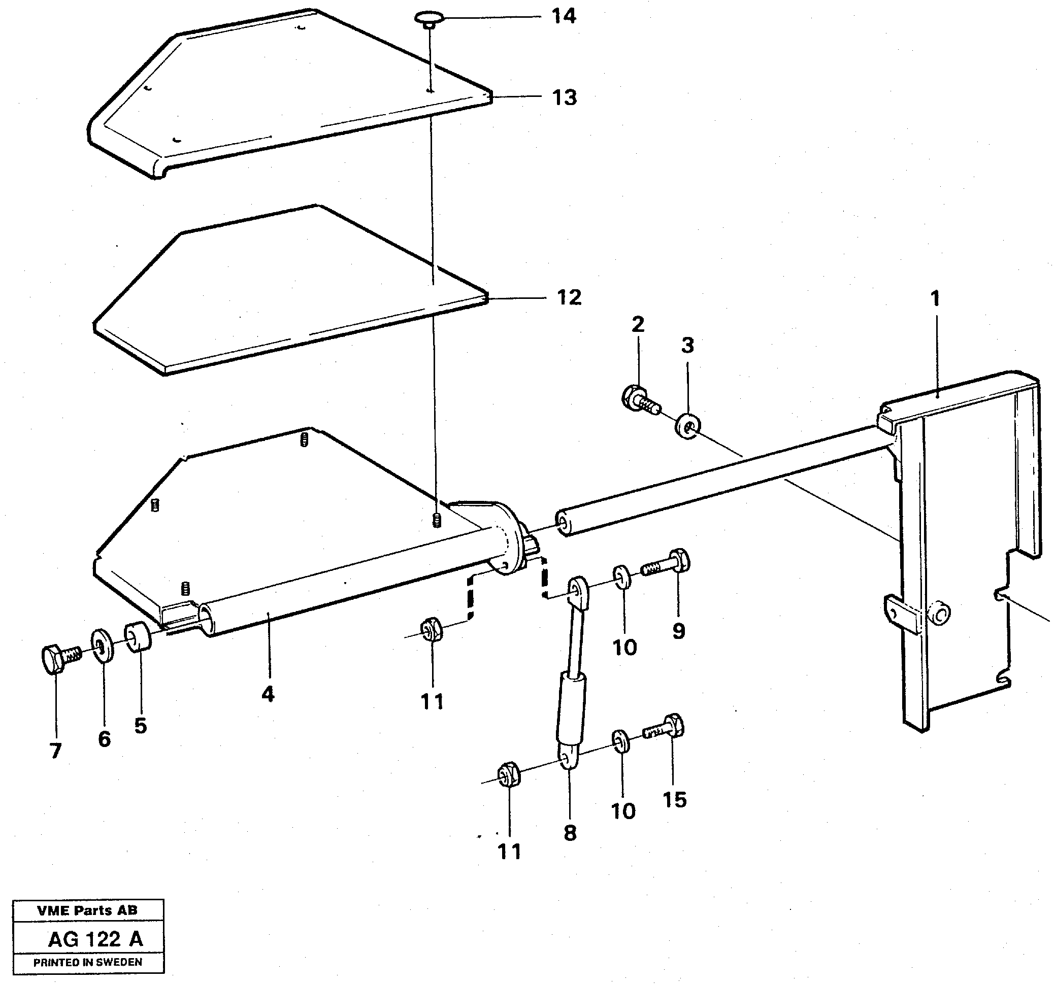 Instructor's seat  92464 — volvo parts diagram