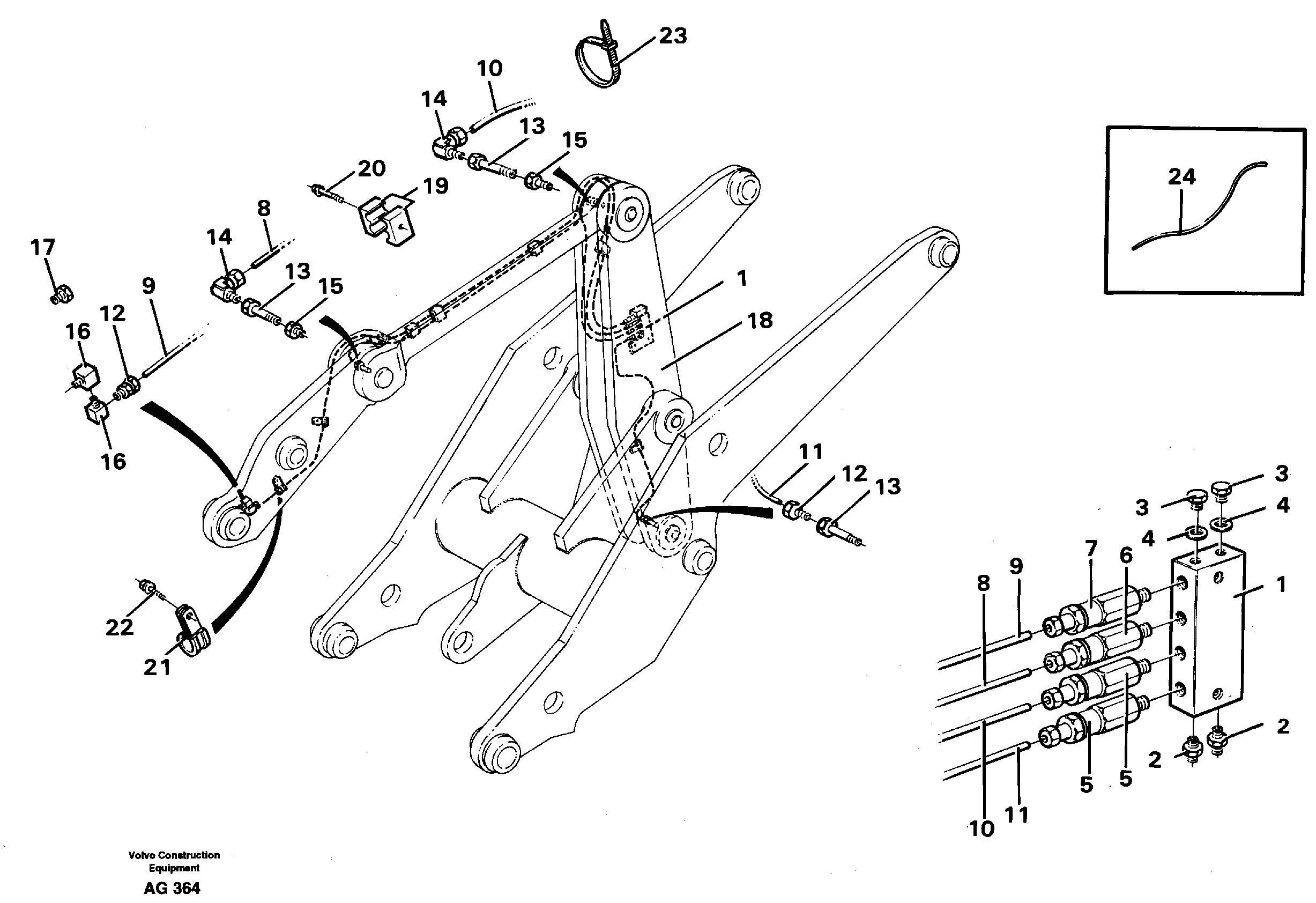 Distribution block, B3.  92752 — volvo parts diagram