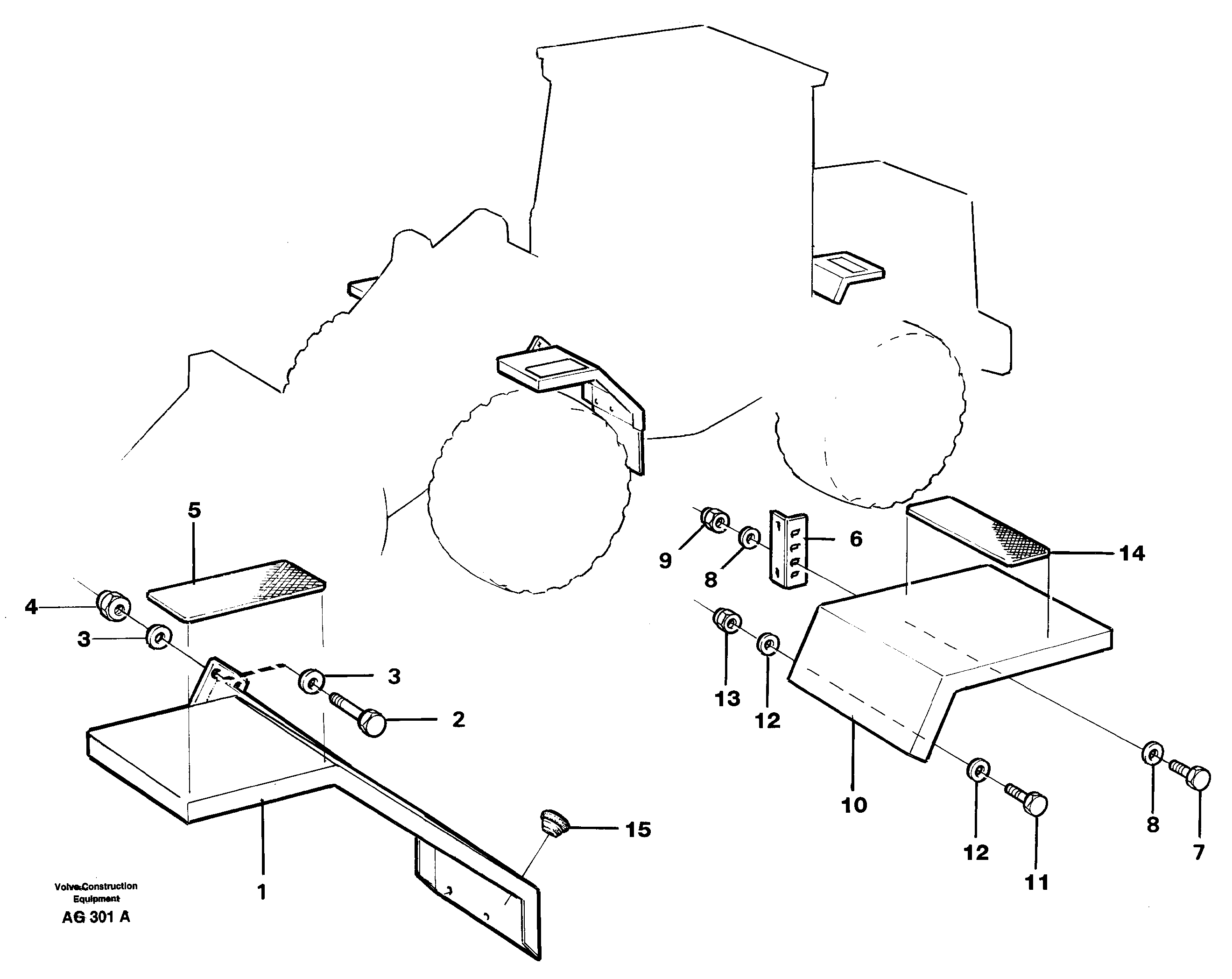 Fenders  92166 — volvo parts diagram