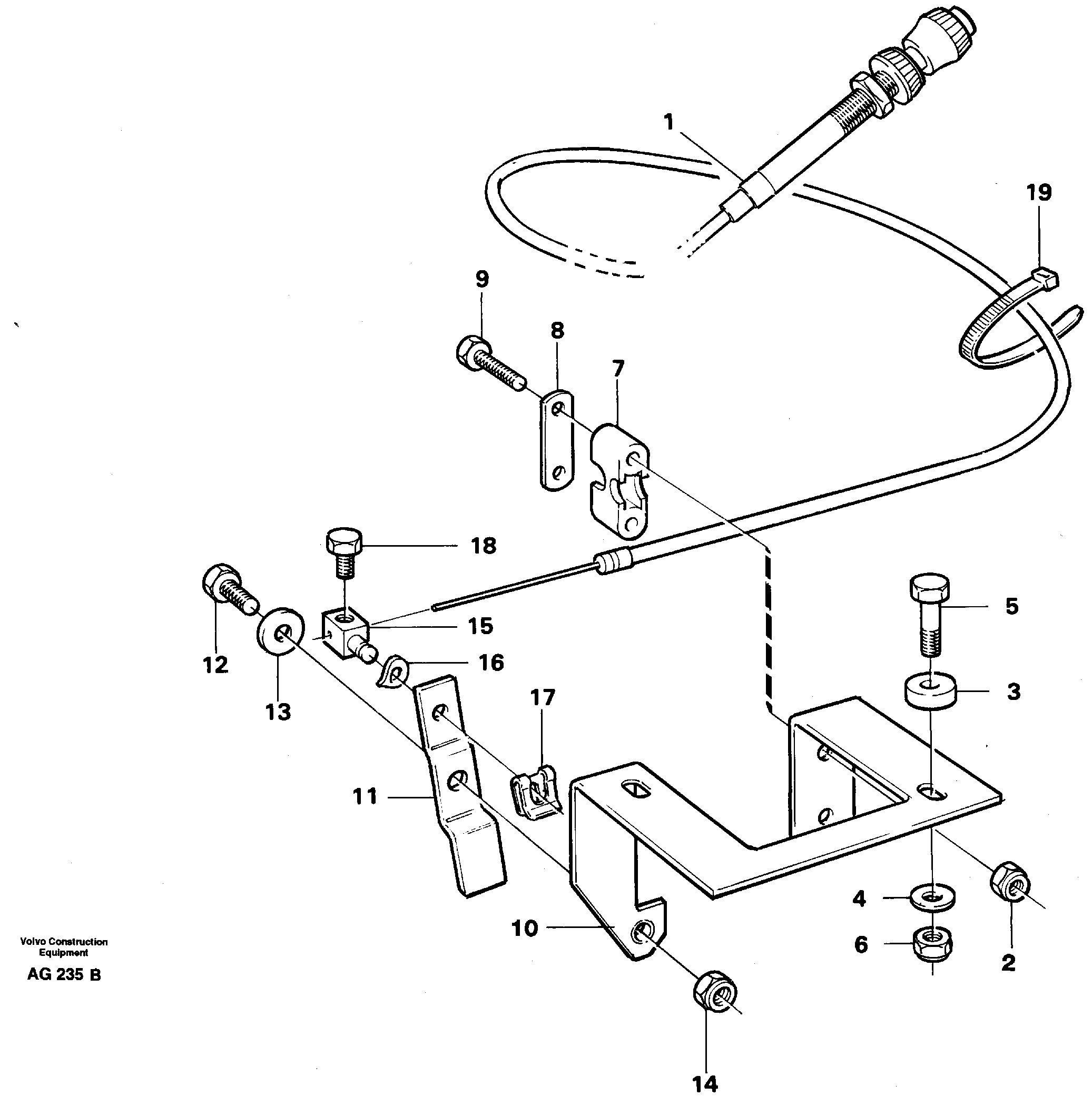 Hand throttle  92459 — volvo parts diagram